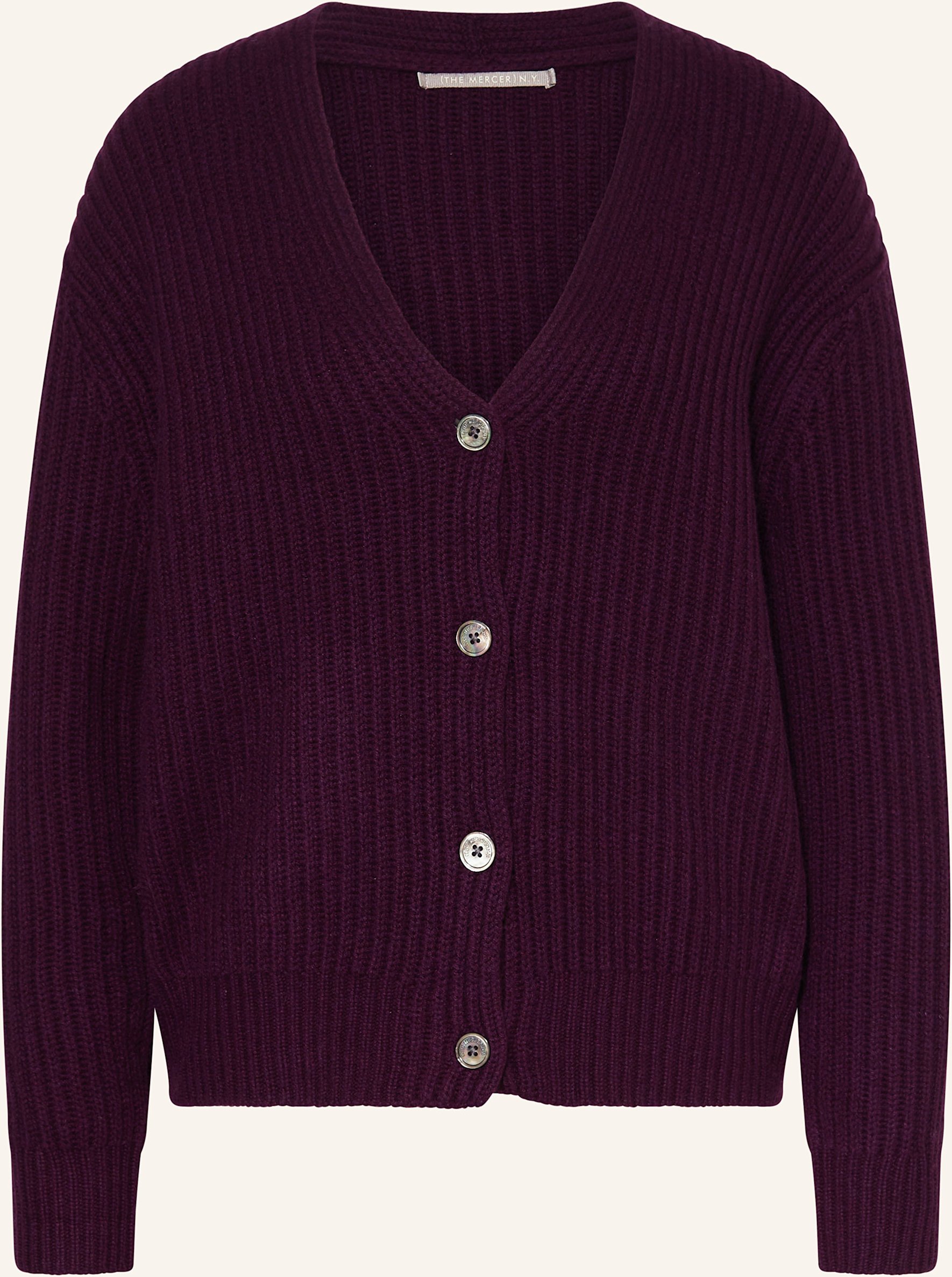 (The Mercer) N.Y. Strickjacke Aus Cashmere lila