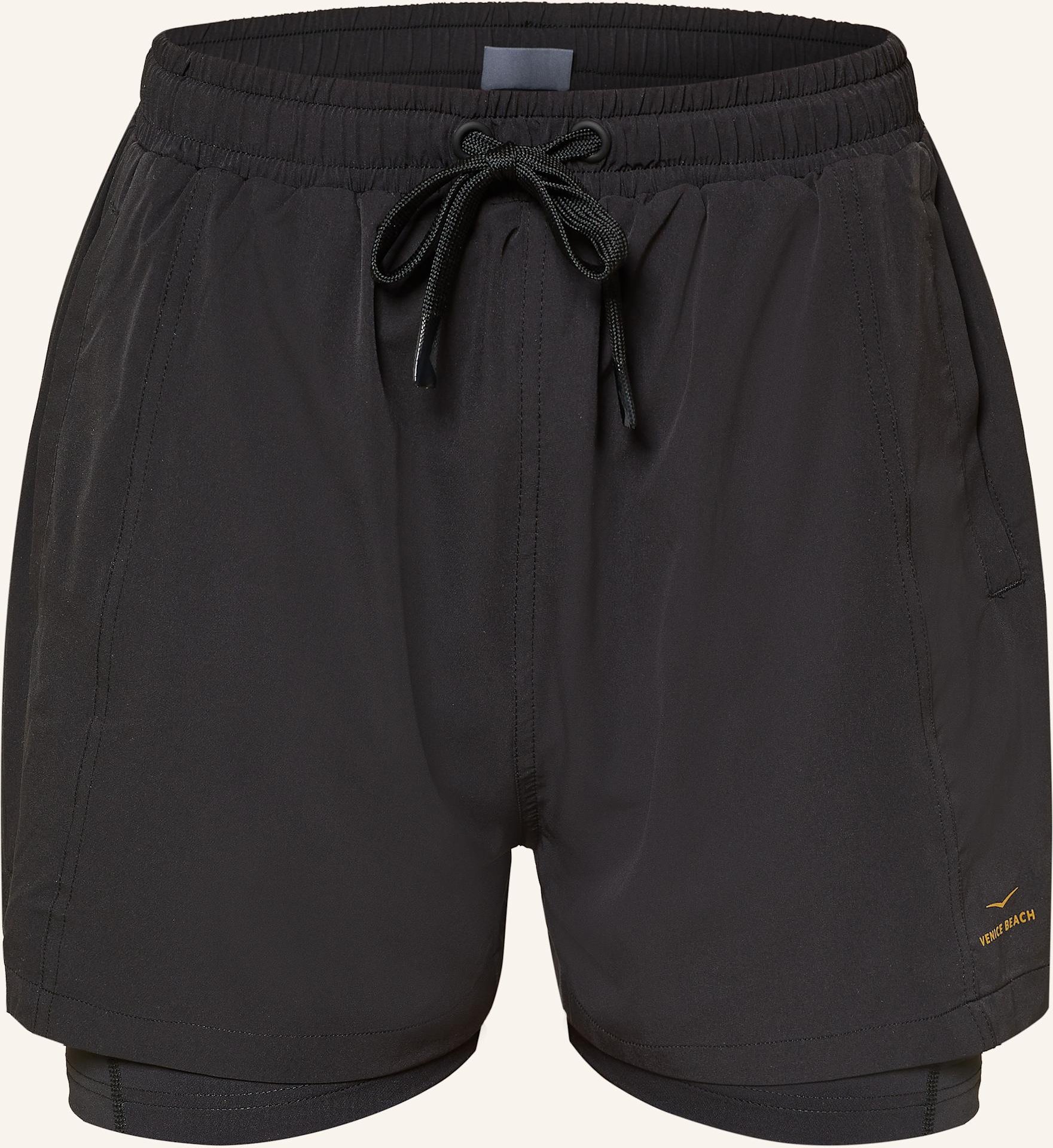 Venice Beach 2-In-1-Trainingsshorts Catherine schwarz