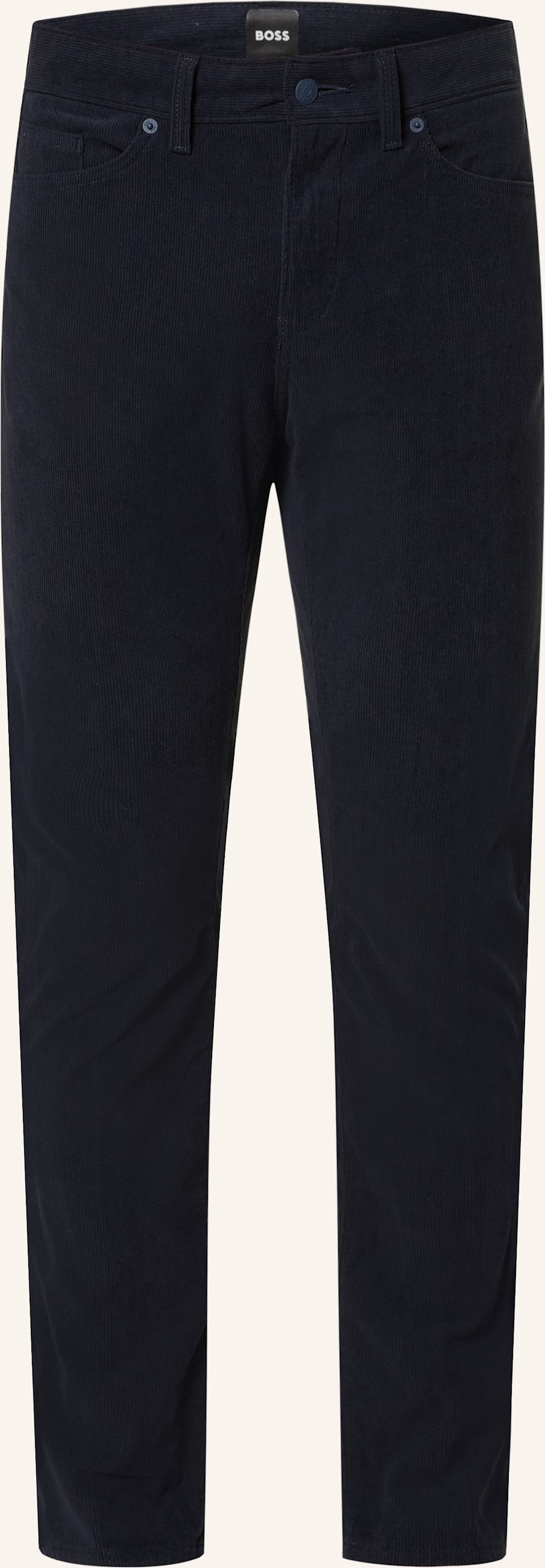Boss Cordhose Delaware Slim Fit blau