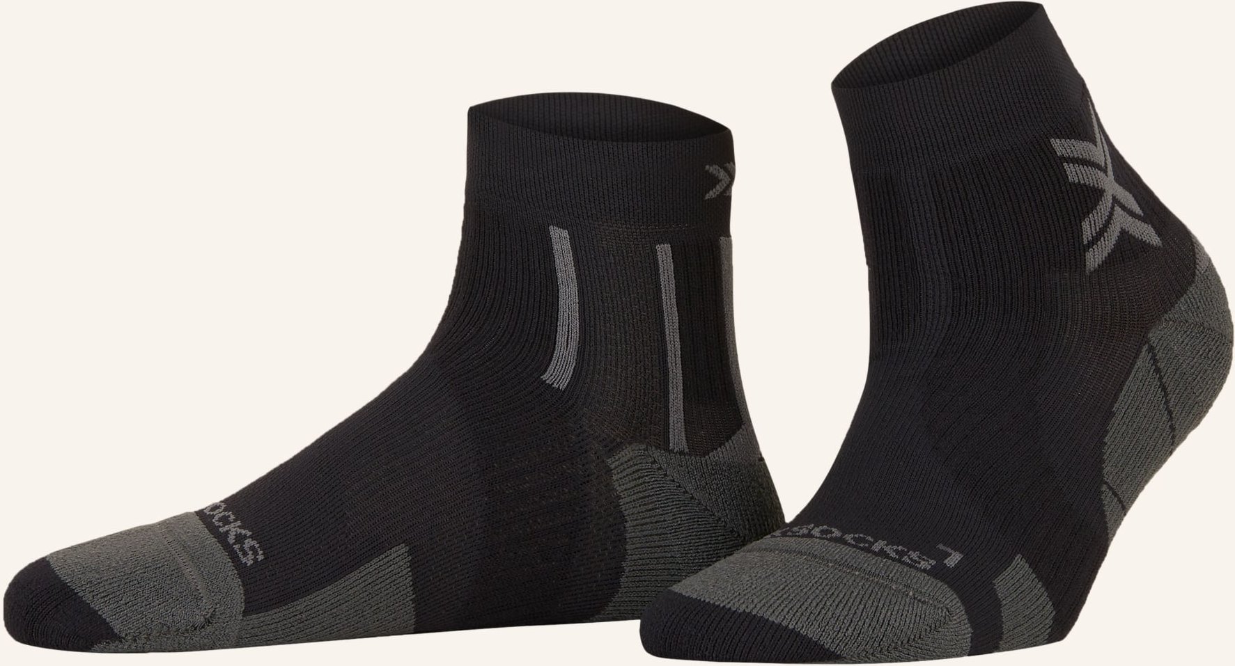 X-Socks Laufsocken Run Perform Ankle schwarz