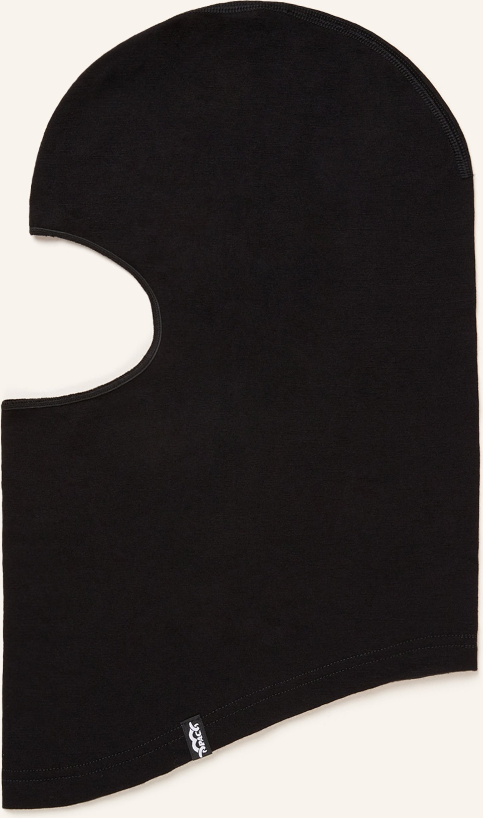 P.A.C. Balaclava Aus Merinowolle schwarz