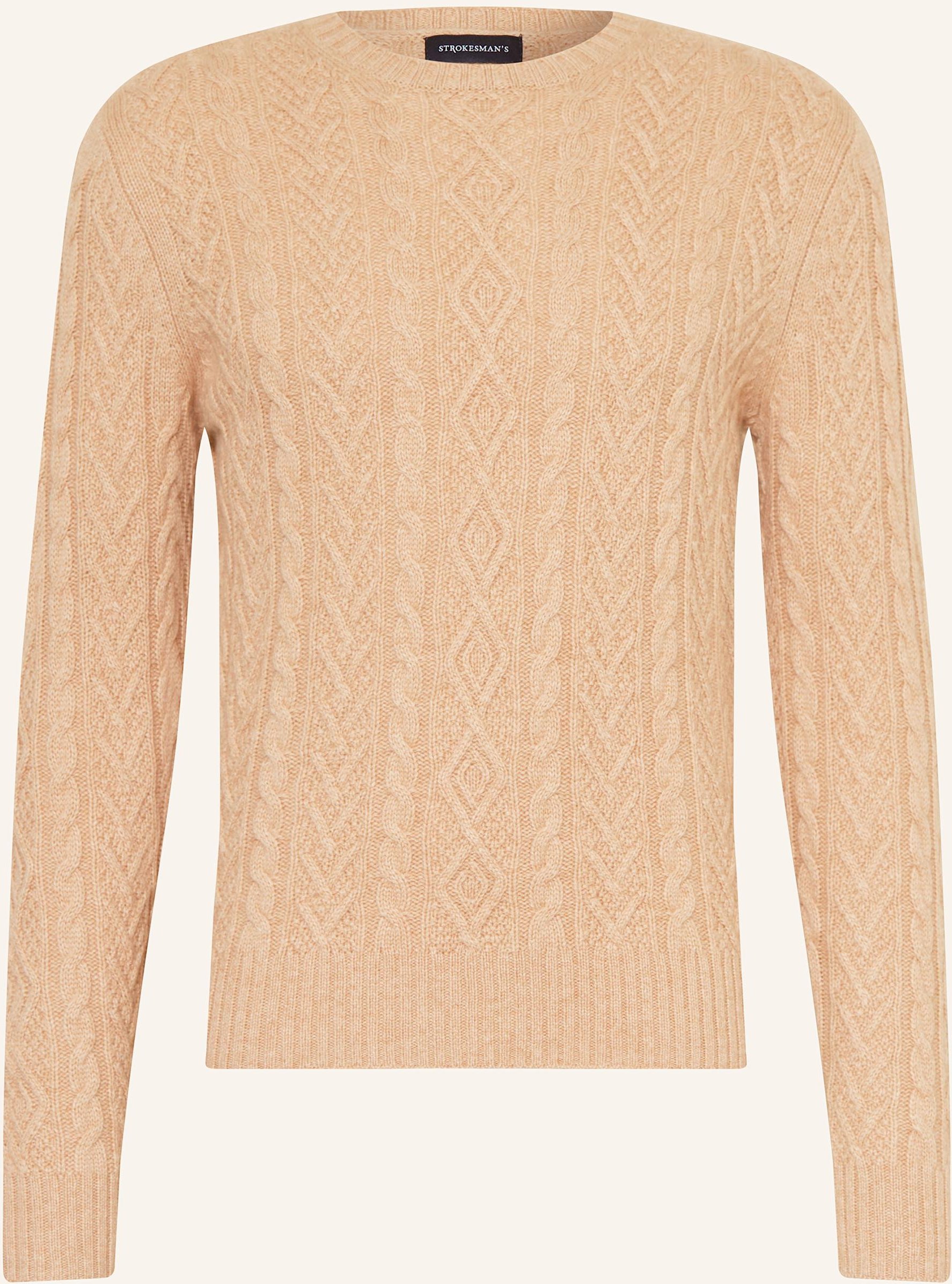 Strokesman's Cashmere-Pullover beige