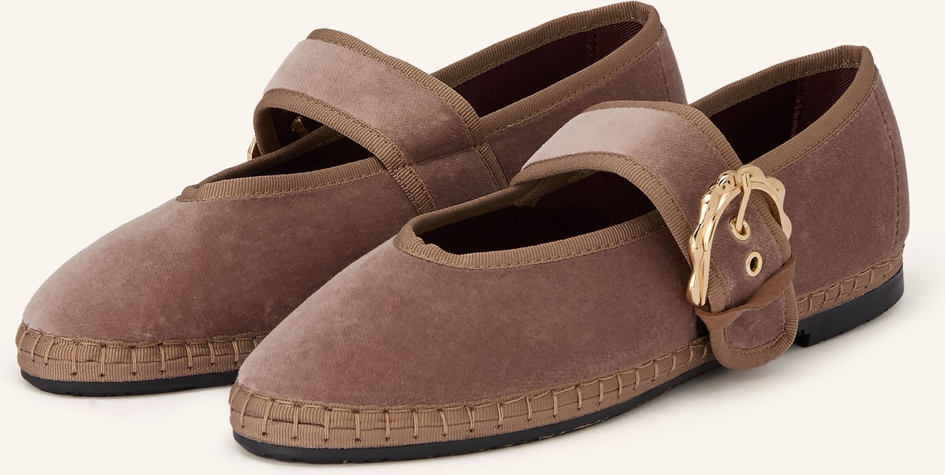 Flabelus Mary-Jane-Ballerinas Sophie beige