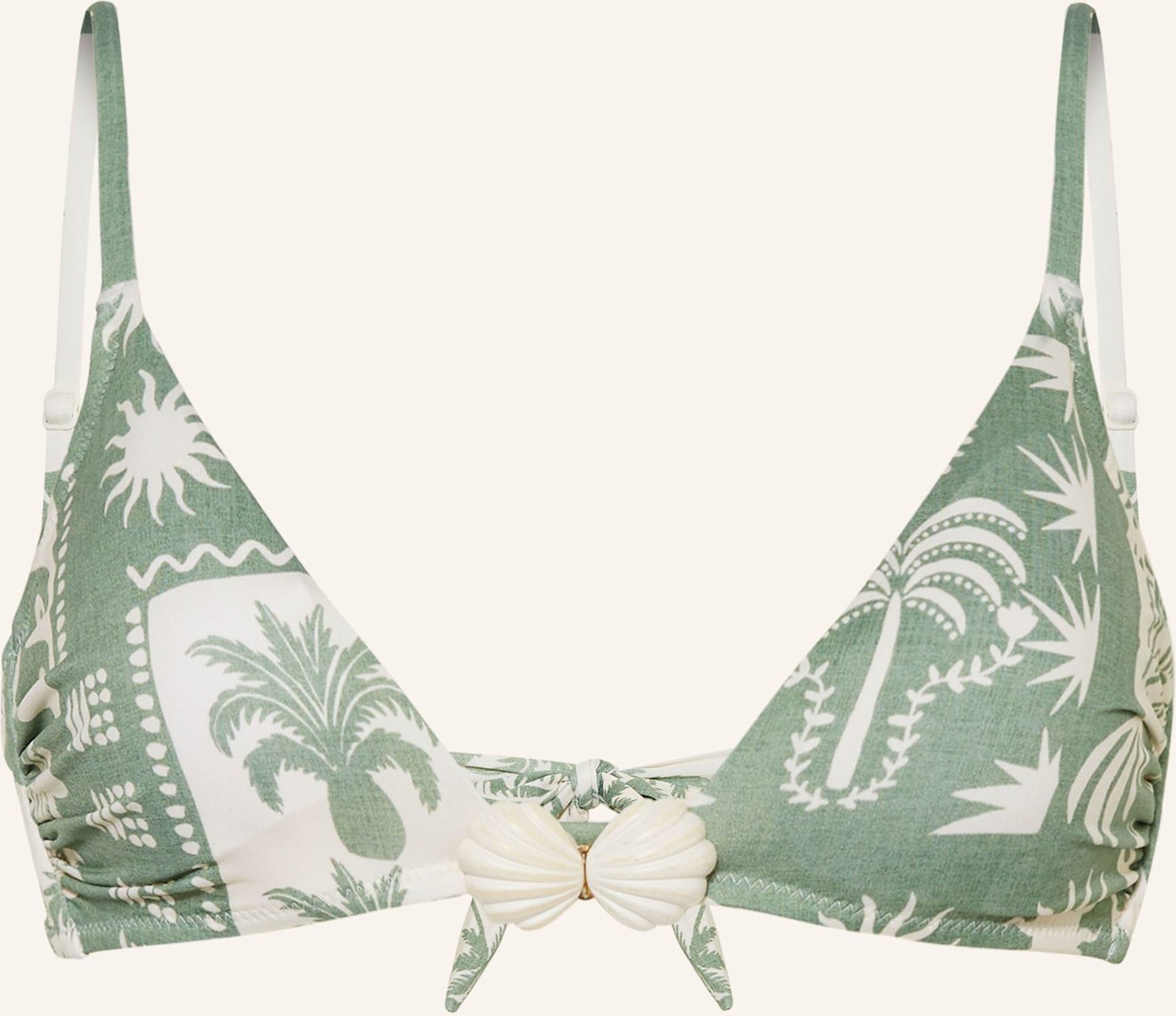 Watercult Bralette-Bikini-Top Rustic Med gruen