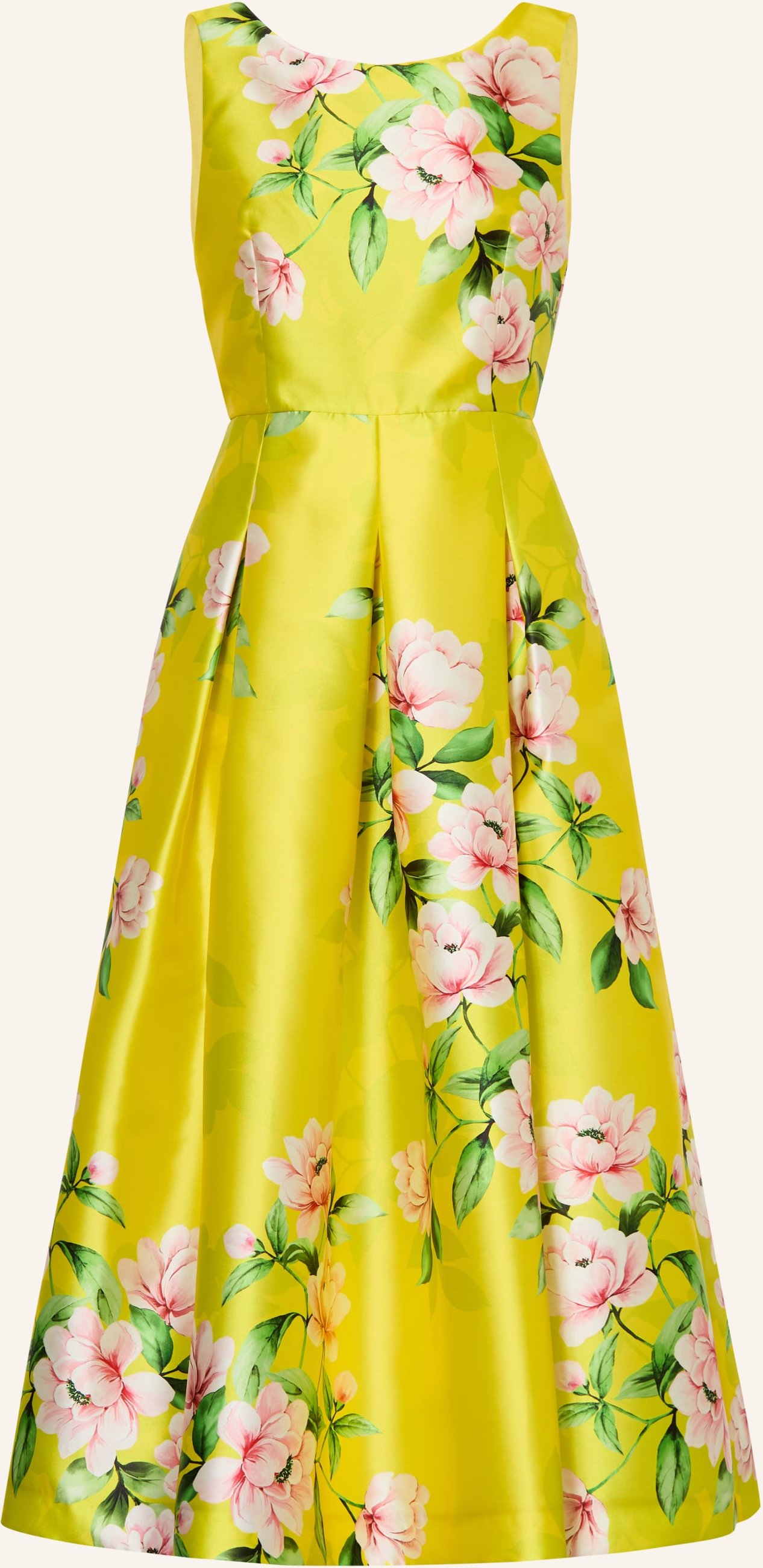 Lunatica Milano Satinkleid Greta gelb