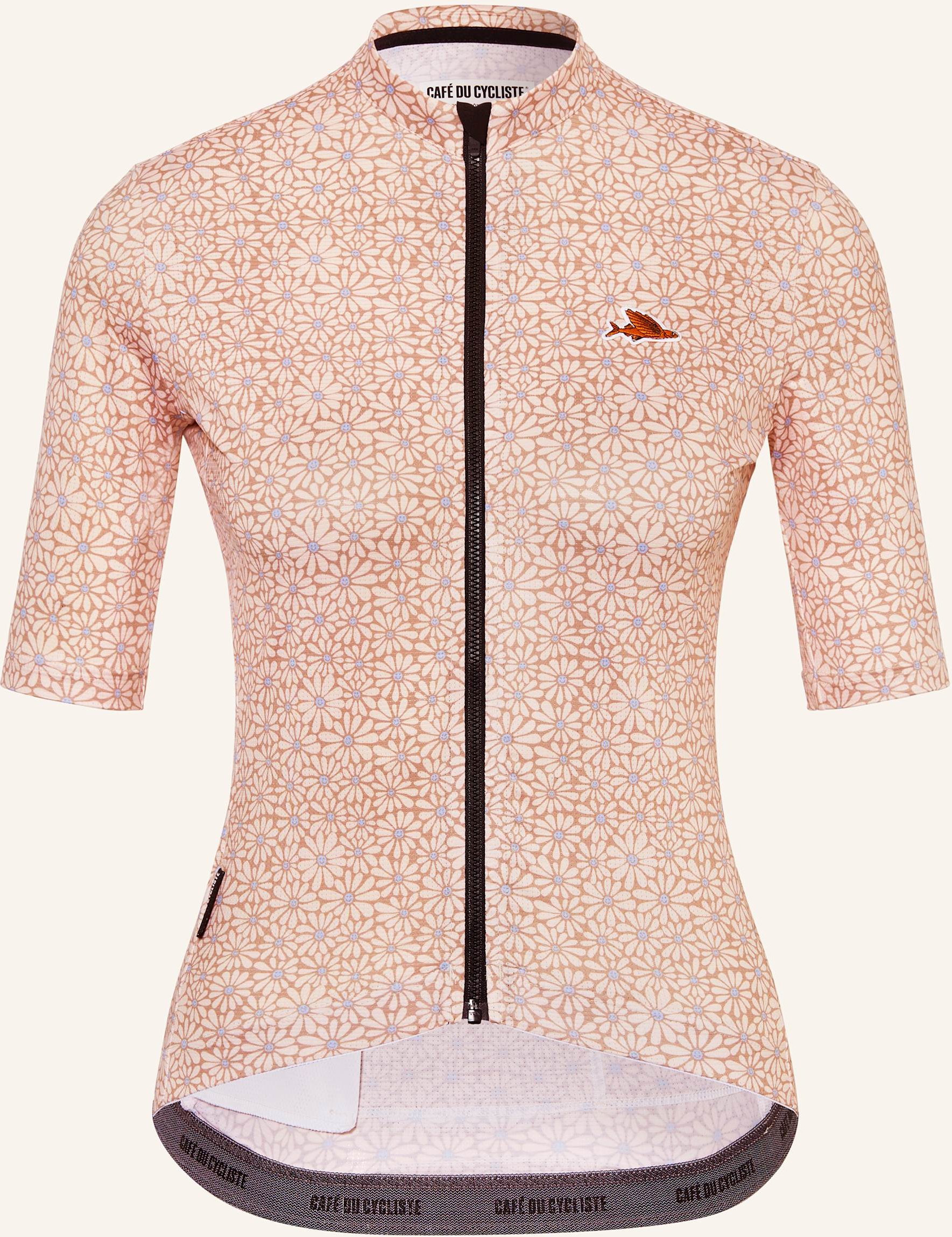 Café Du Cycliste Radtrikot Fleurette rosa