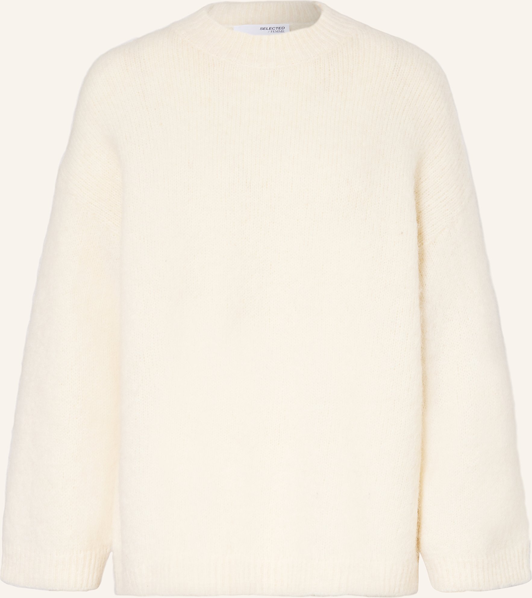 Thumbnail - Selected Femme Pullover Mit Alpaka weiss