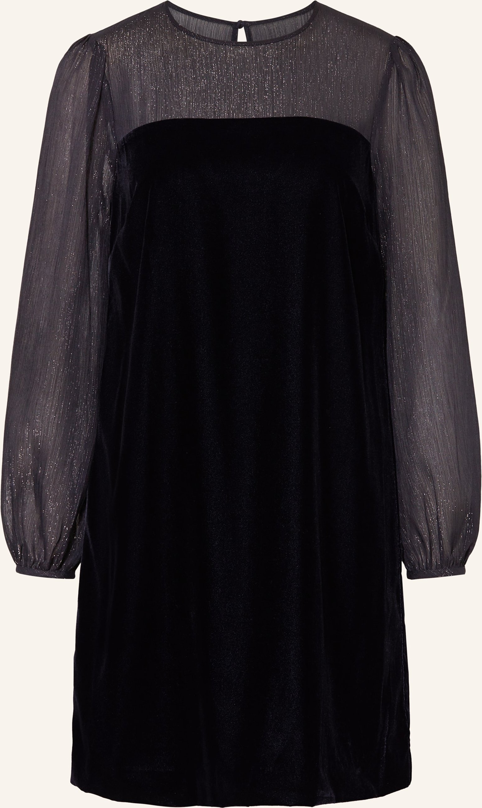 Hobbs Samtkleid Zariah Im Materialmix blau