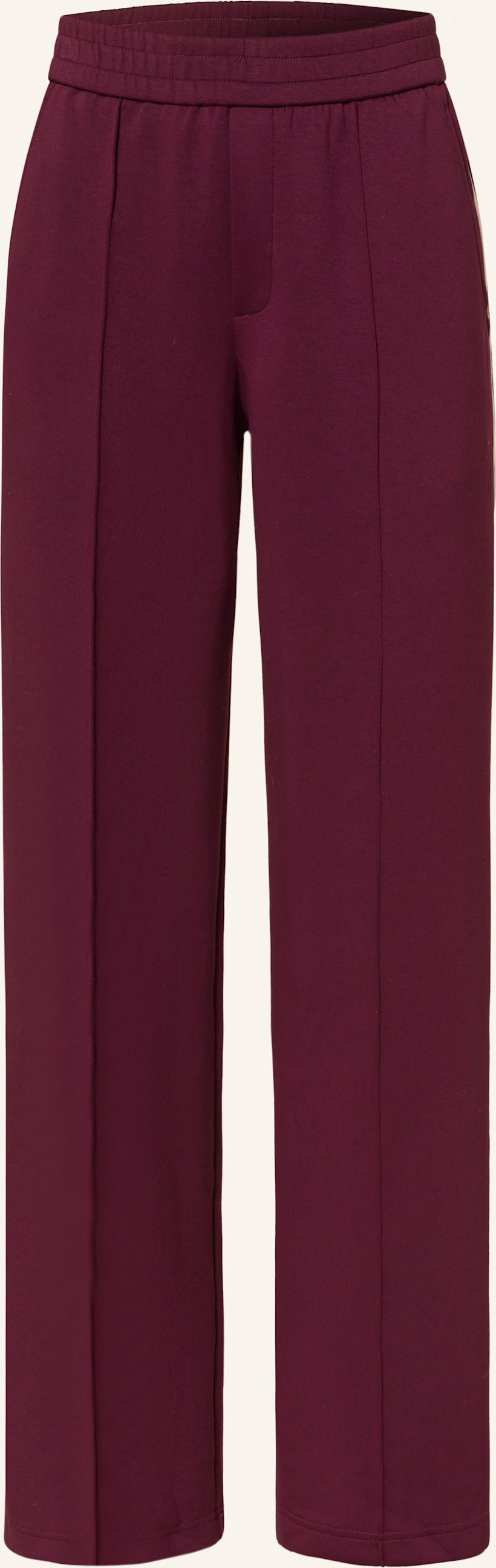 Oui Sweatpants Mit Galonstreifen rot