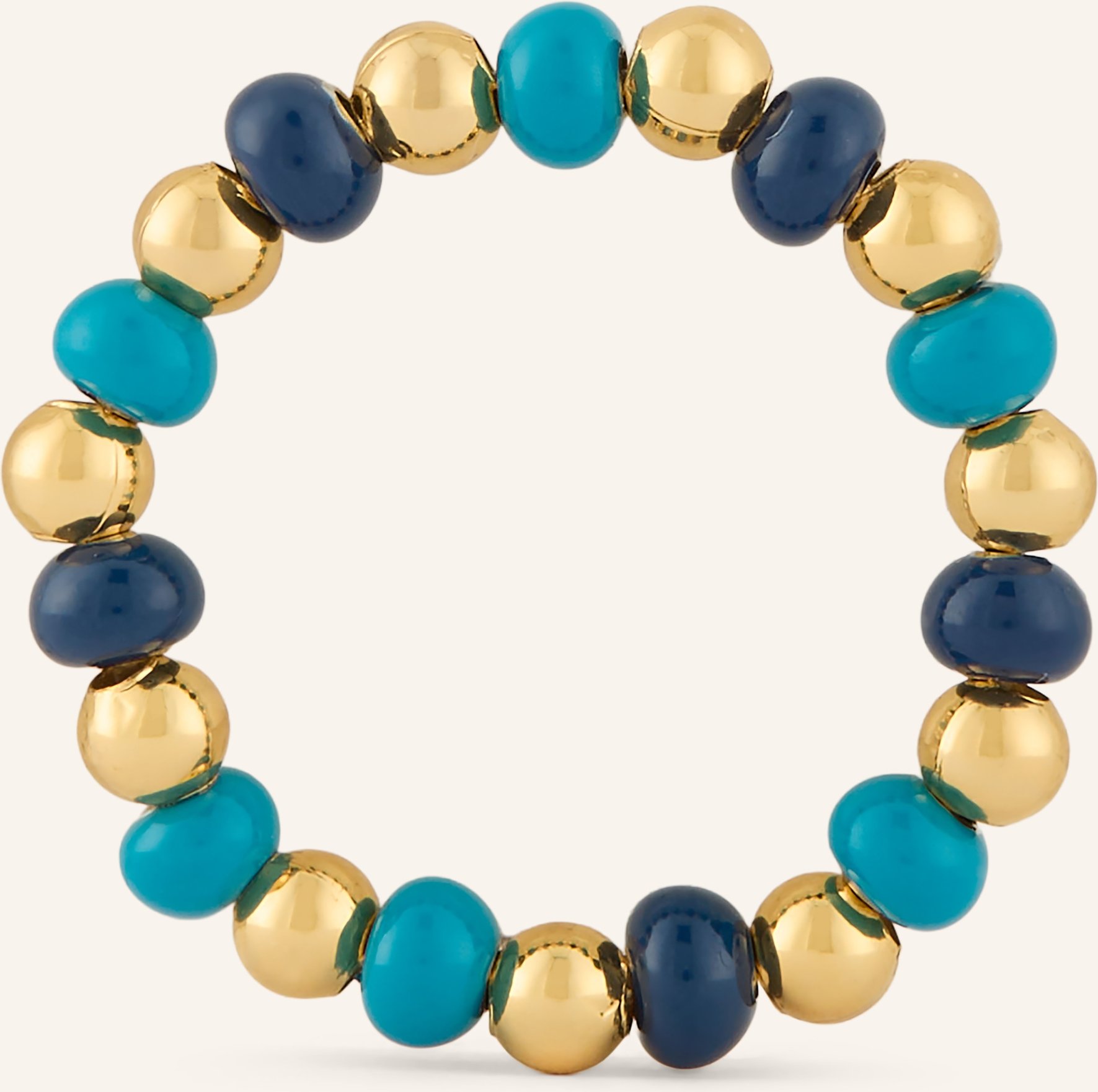 Lulu Copenhagen Ring Color Ball Beads blau