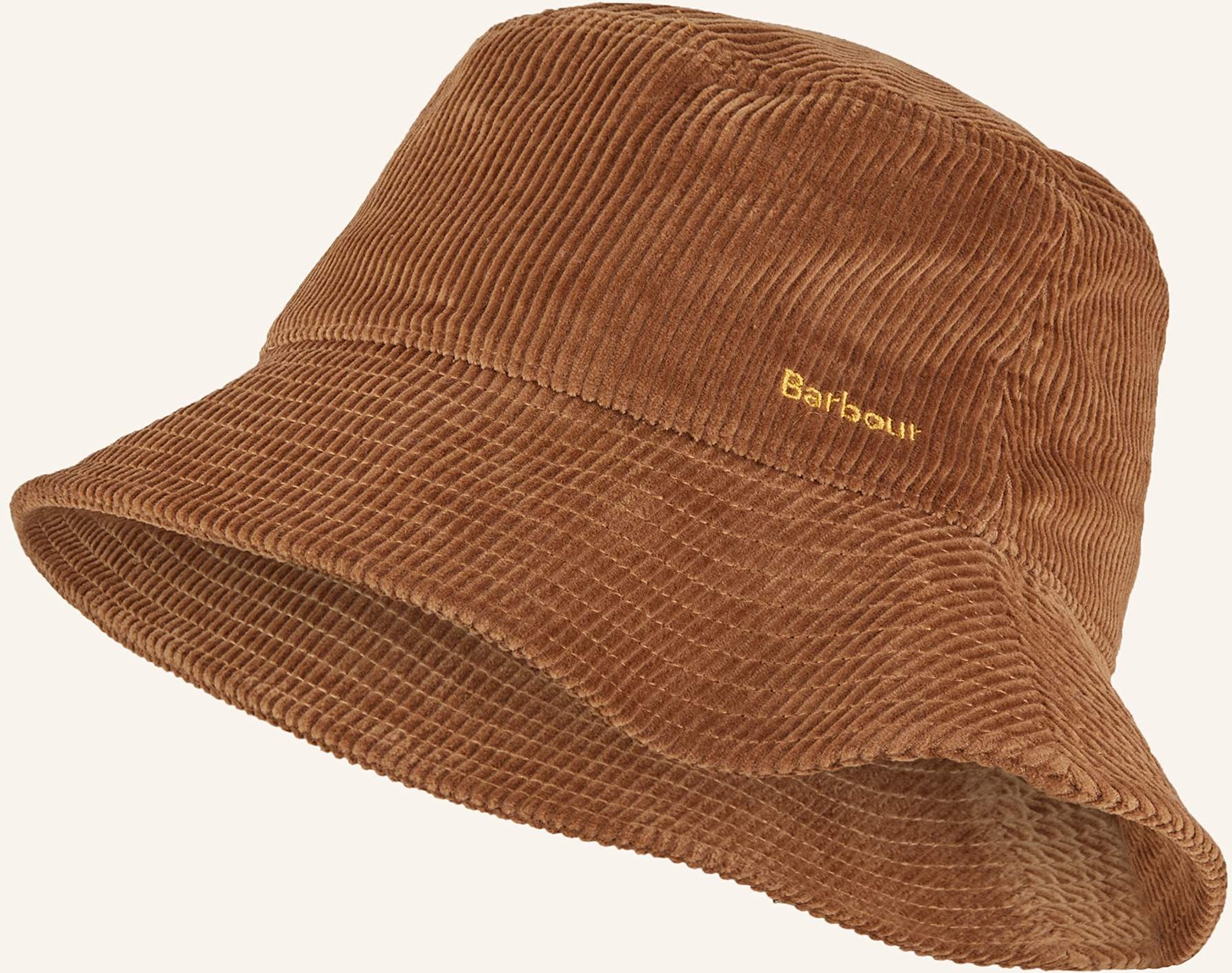 Barbour Bucket-Hat Ebberston Aus Cord braun