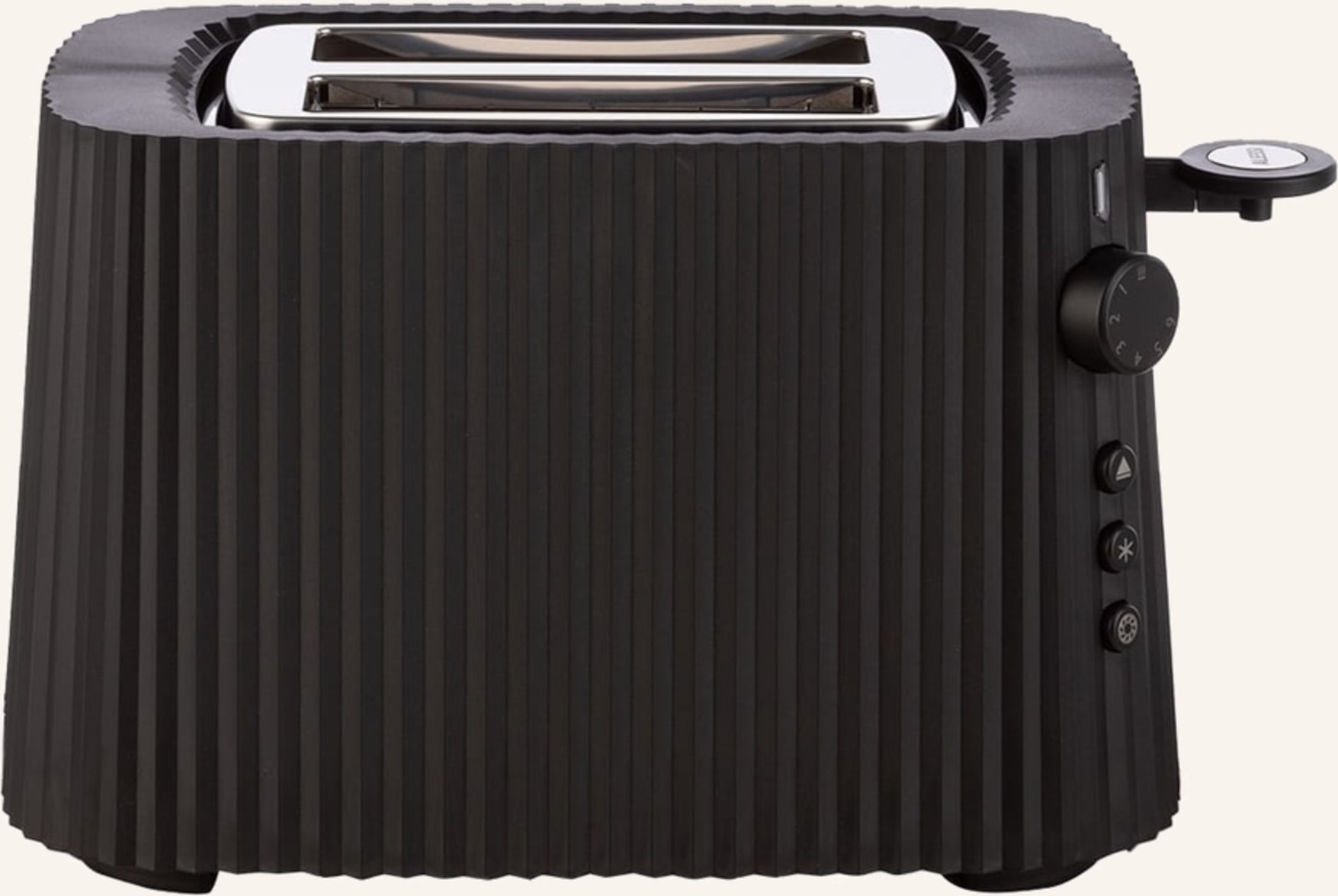 Alessi Toaster Plissé schwarz