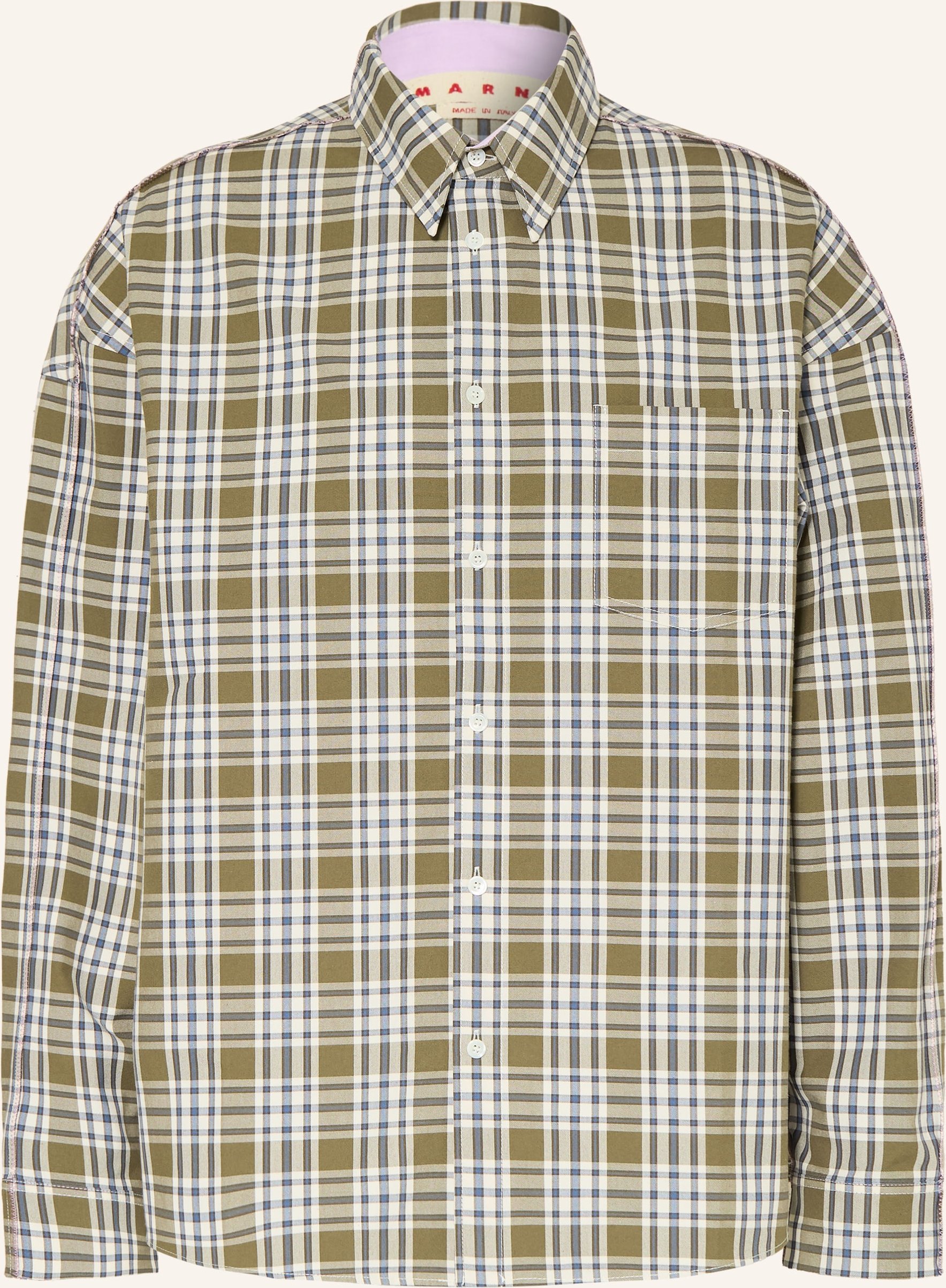 Marni Hemd Comfort Fit gruen