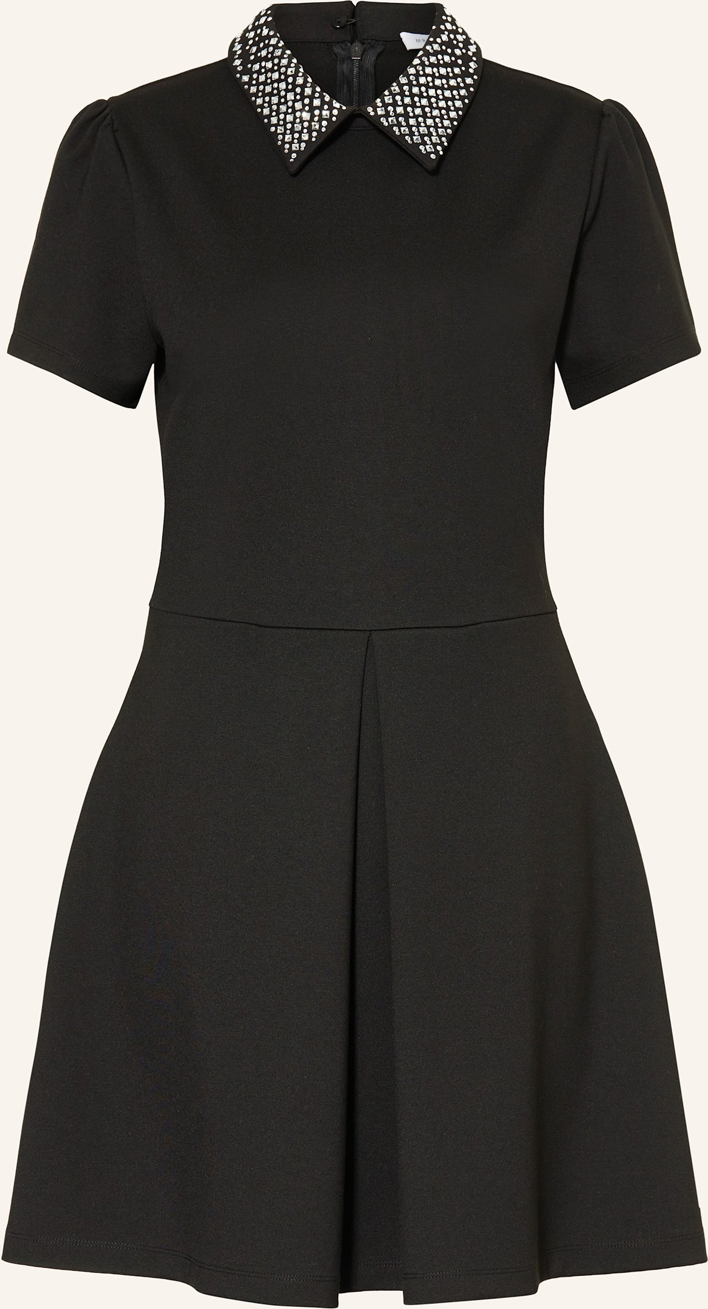 Mrs & Hugs Jerseykleid Mit Schmucksteinen schwarz