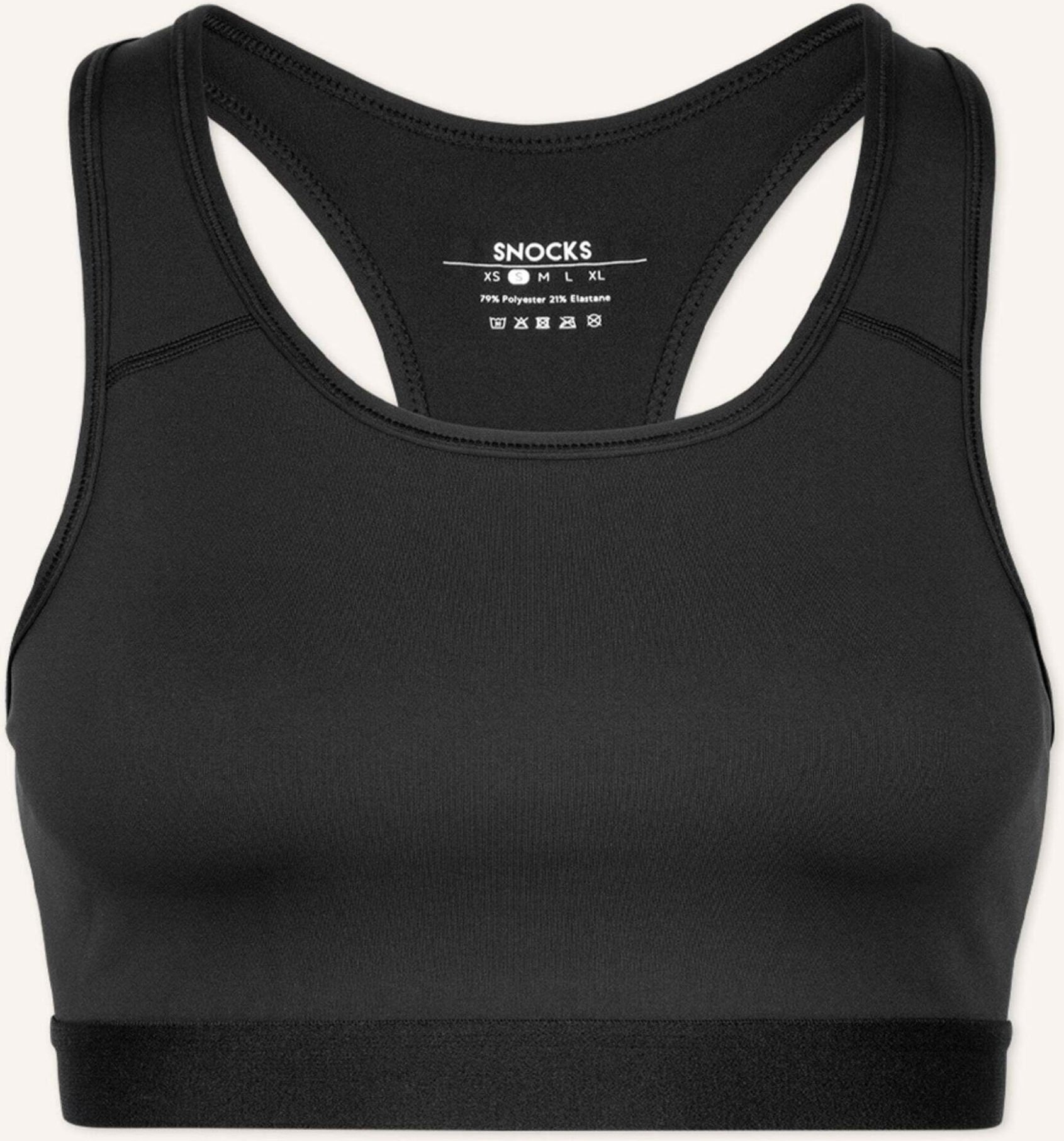 Snocks Sport-Bh schwarz