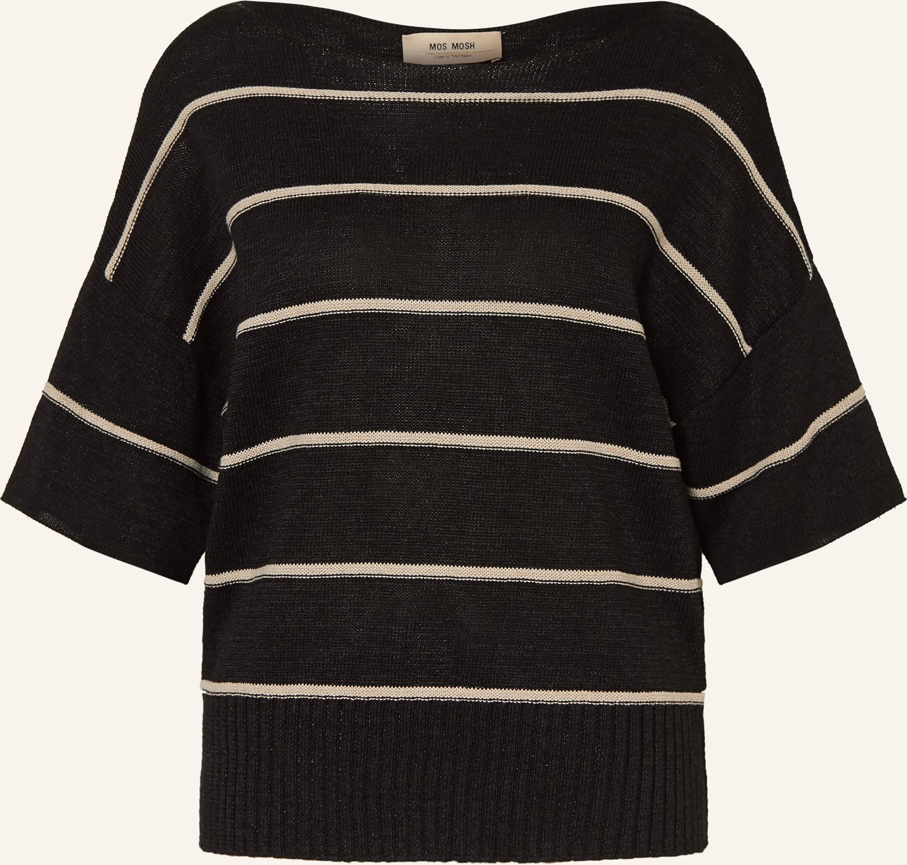 Mos Mosh Strickshirt Mmarlen schwarz