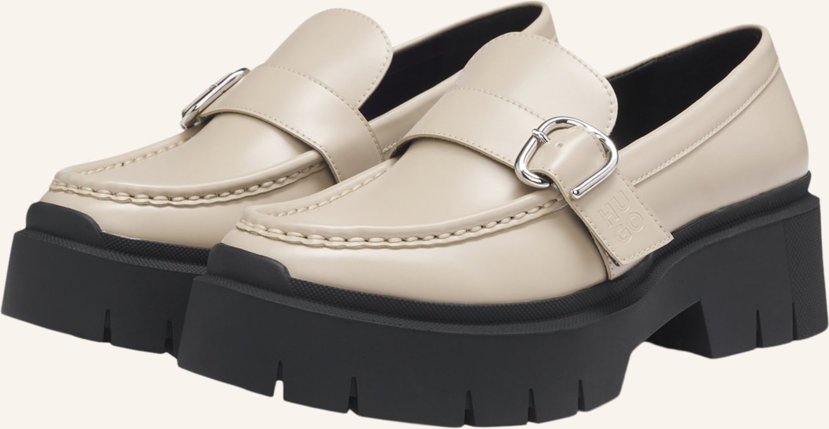 Hugo Flacher Schuh Kris_Newloafer_Brom beige