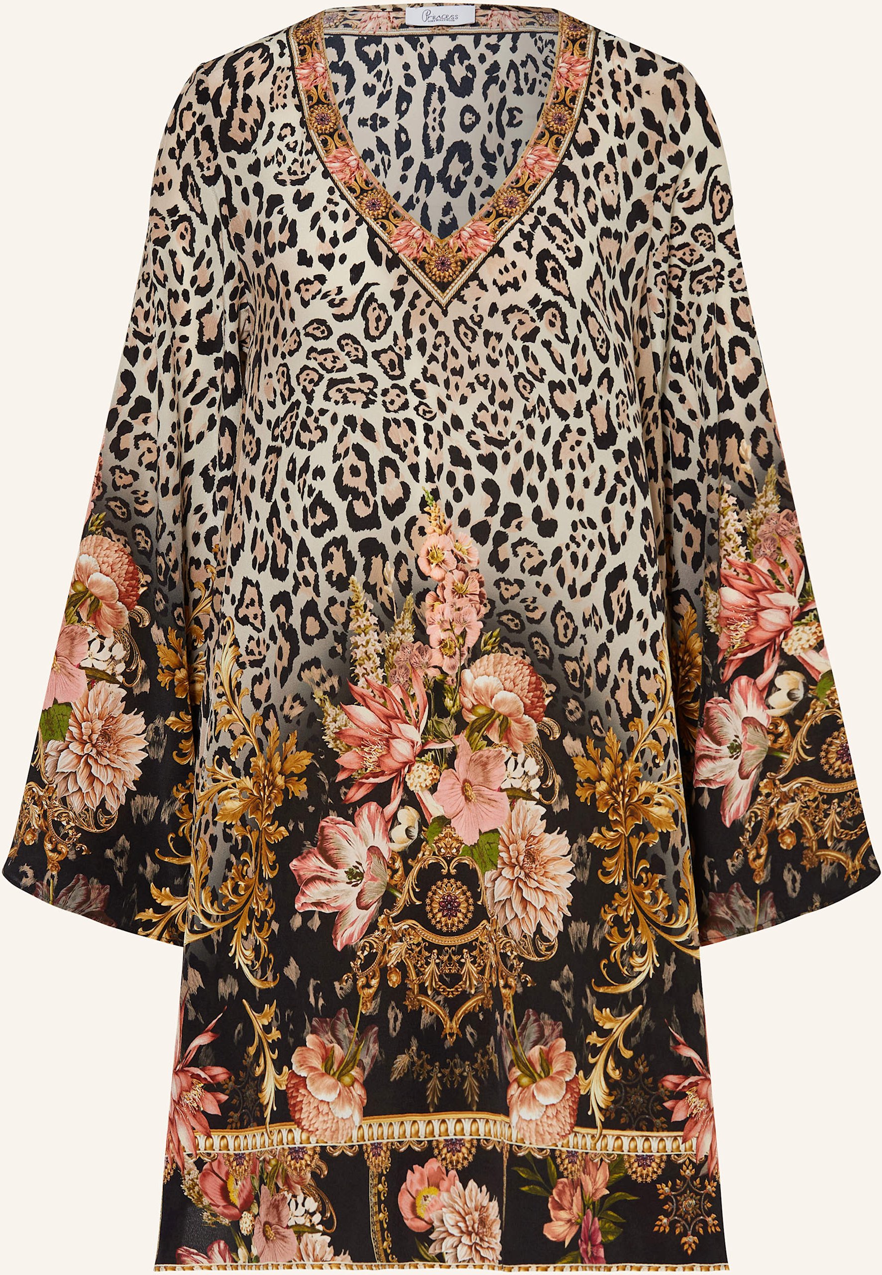 Princess Goes Hollywood Seidenkleid Mit Schmucksteinen braun