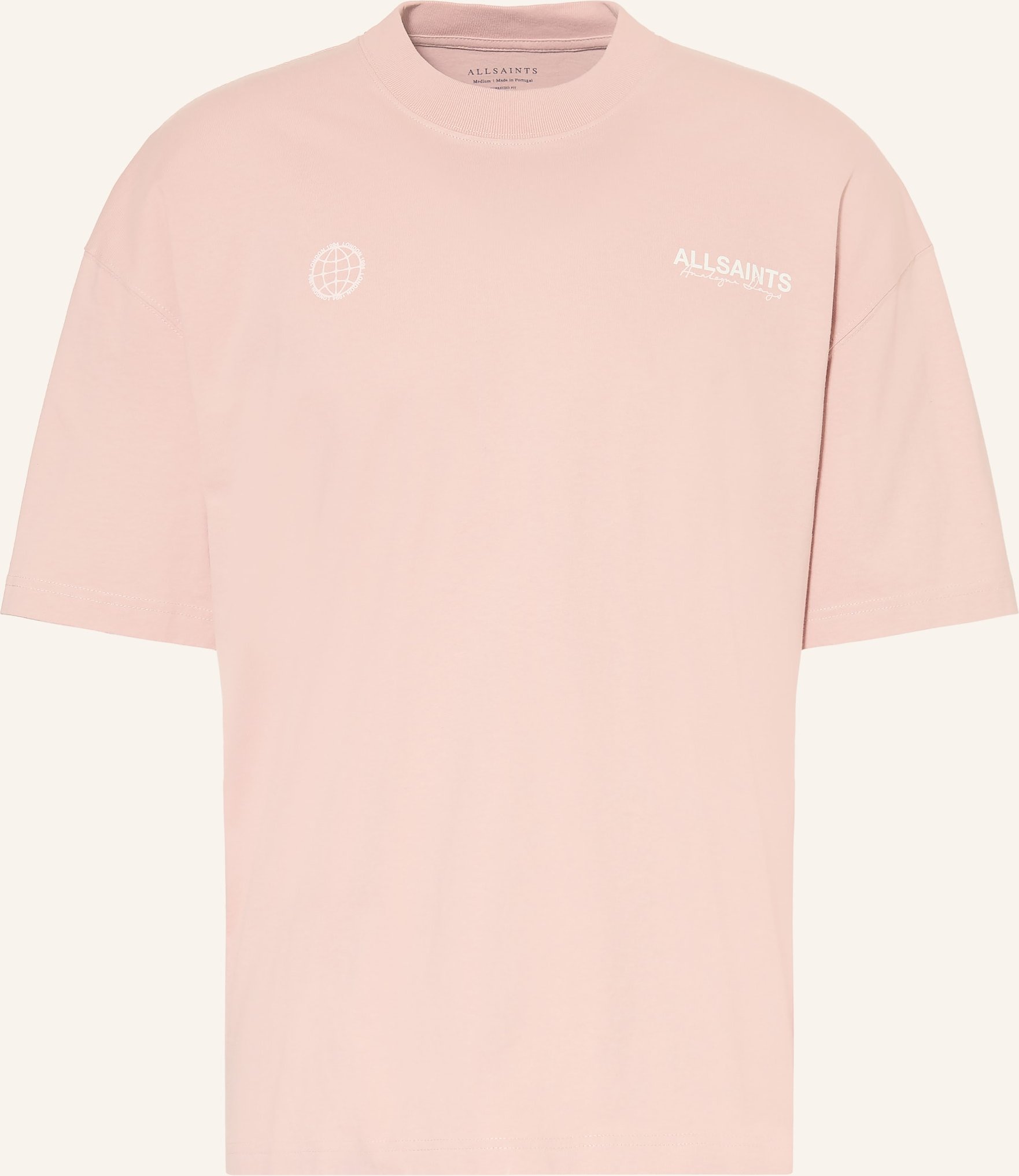 Allsaints T-Shirt Emblem rosa