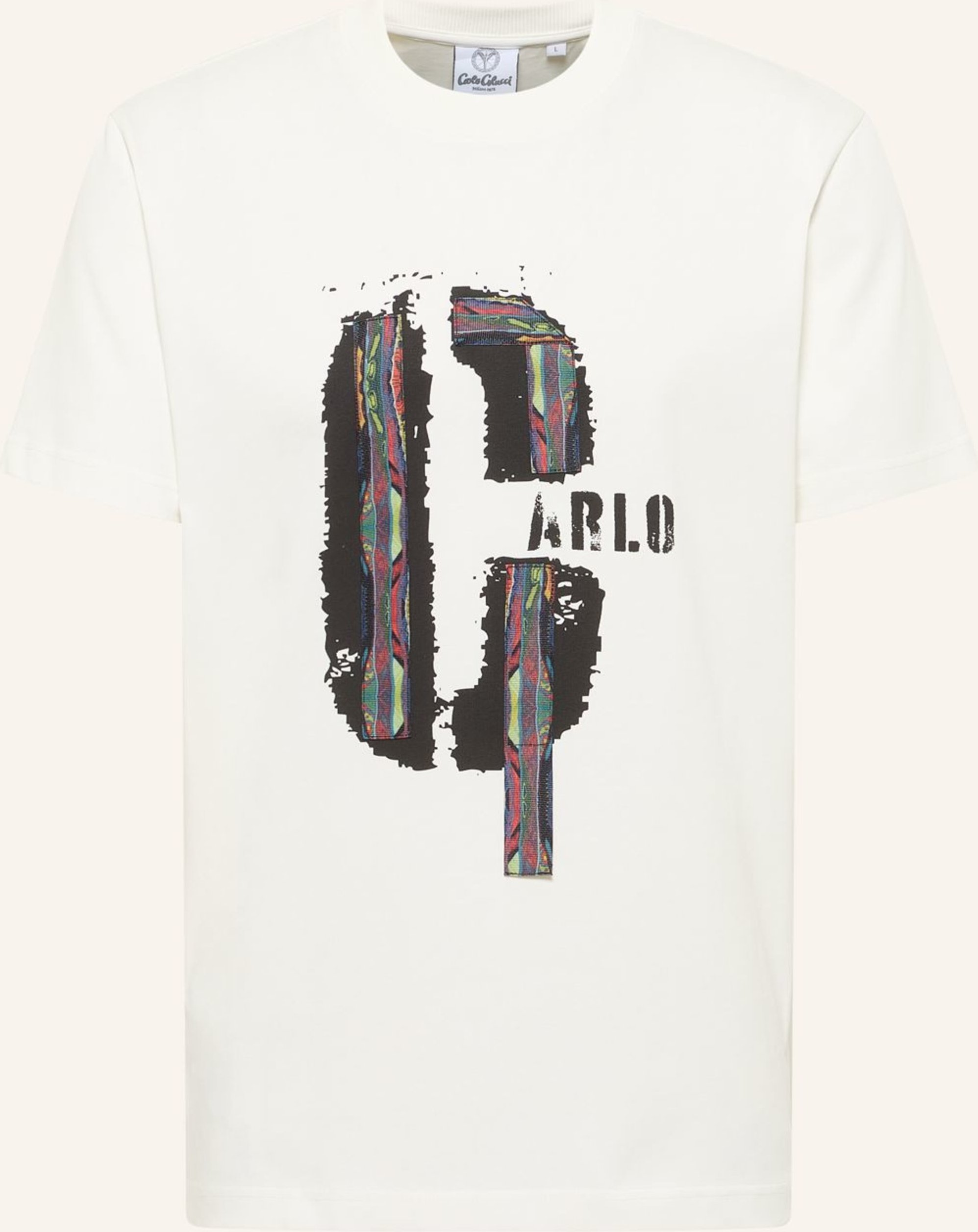 Carlo Colucci T-Shirt - Colucci Tapes Eusebi weiss