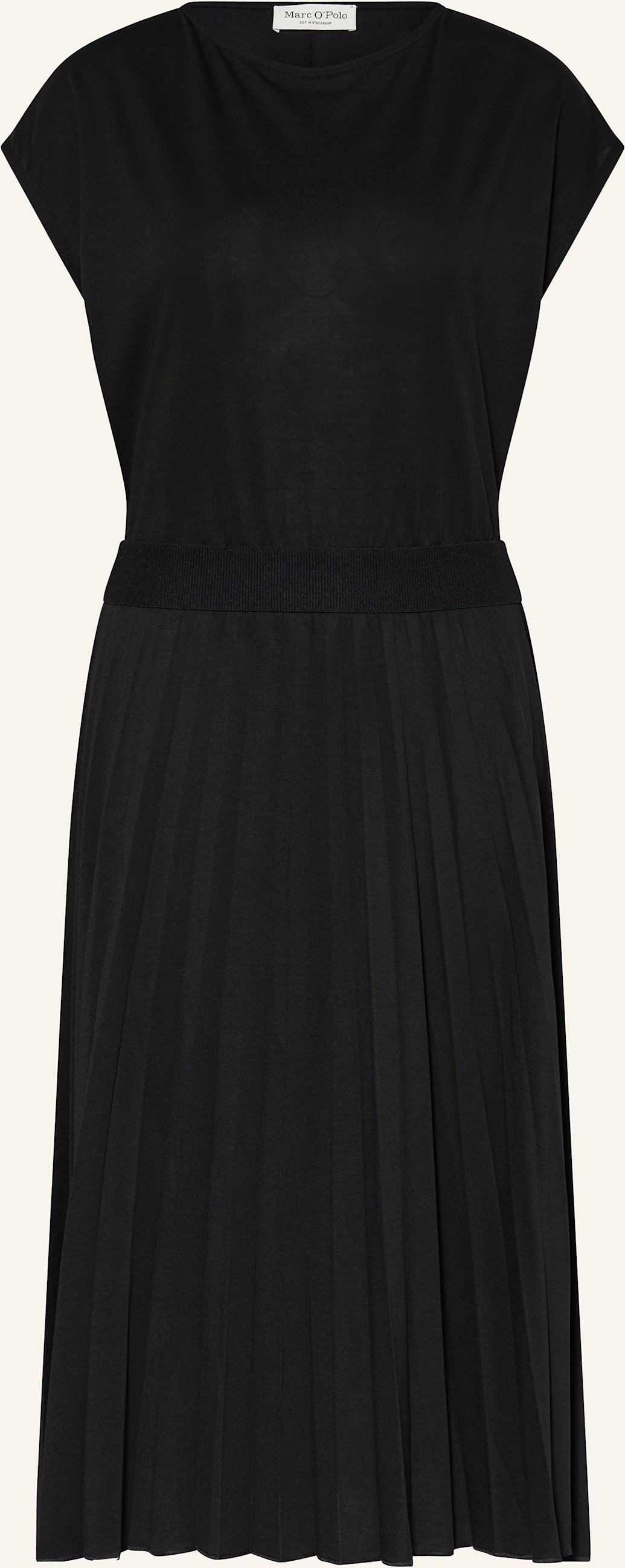 Marc O'polo Kleid Mit Plissee schwarz