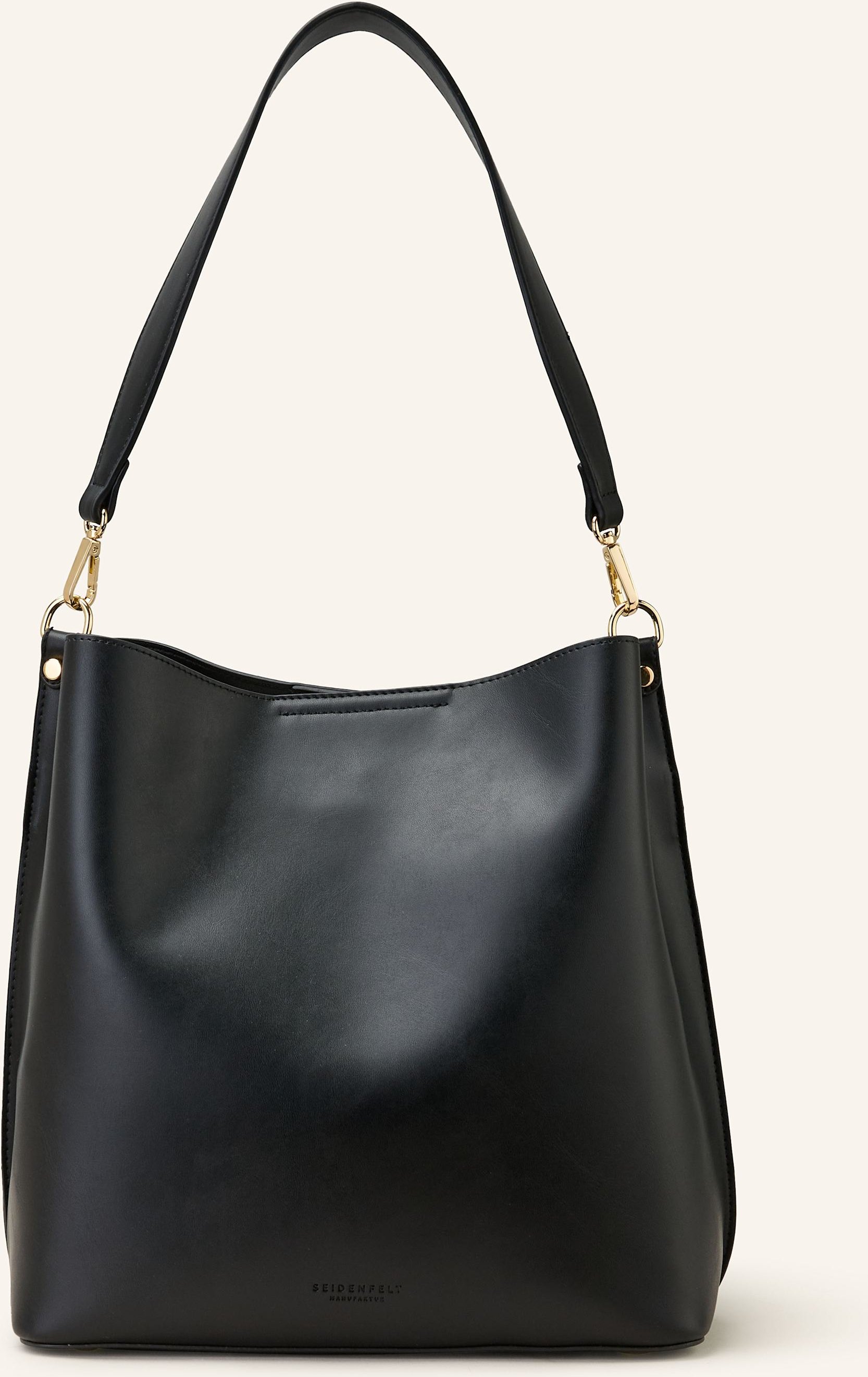 Seidenfelt Beuteltasche Lilla Ro Medium schwarz