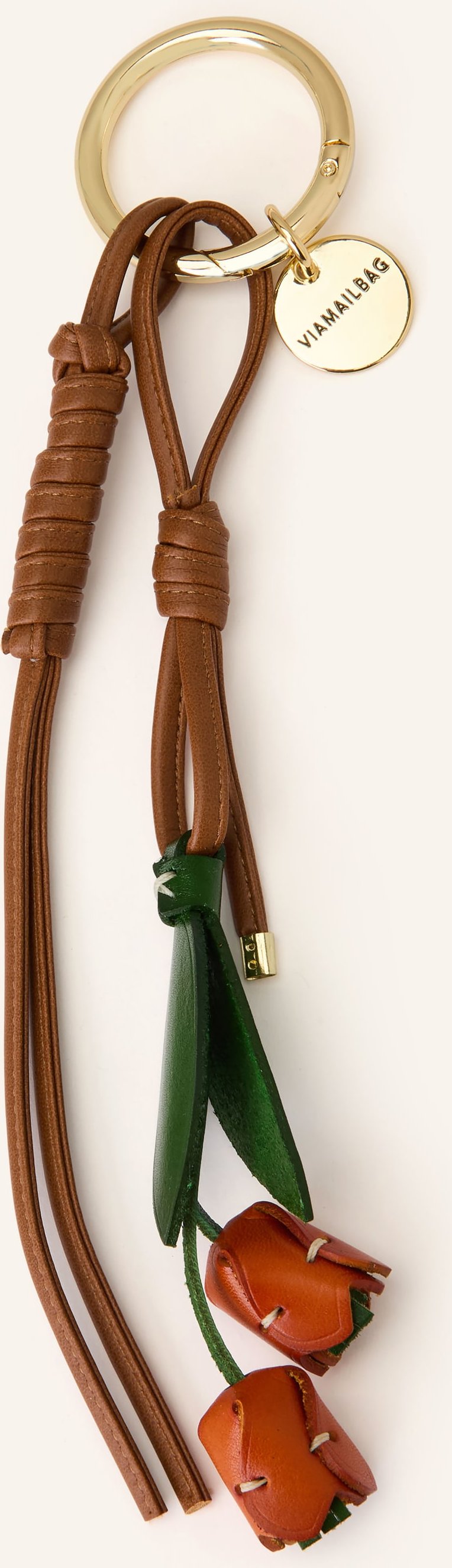 Viamailbag Taschenanhänger Strawberry braun