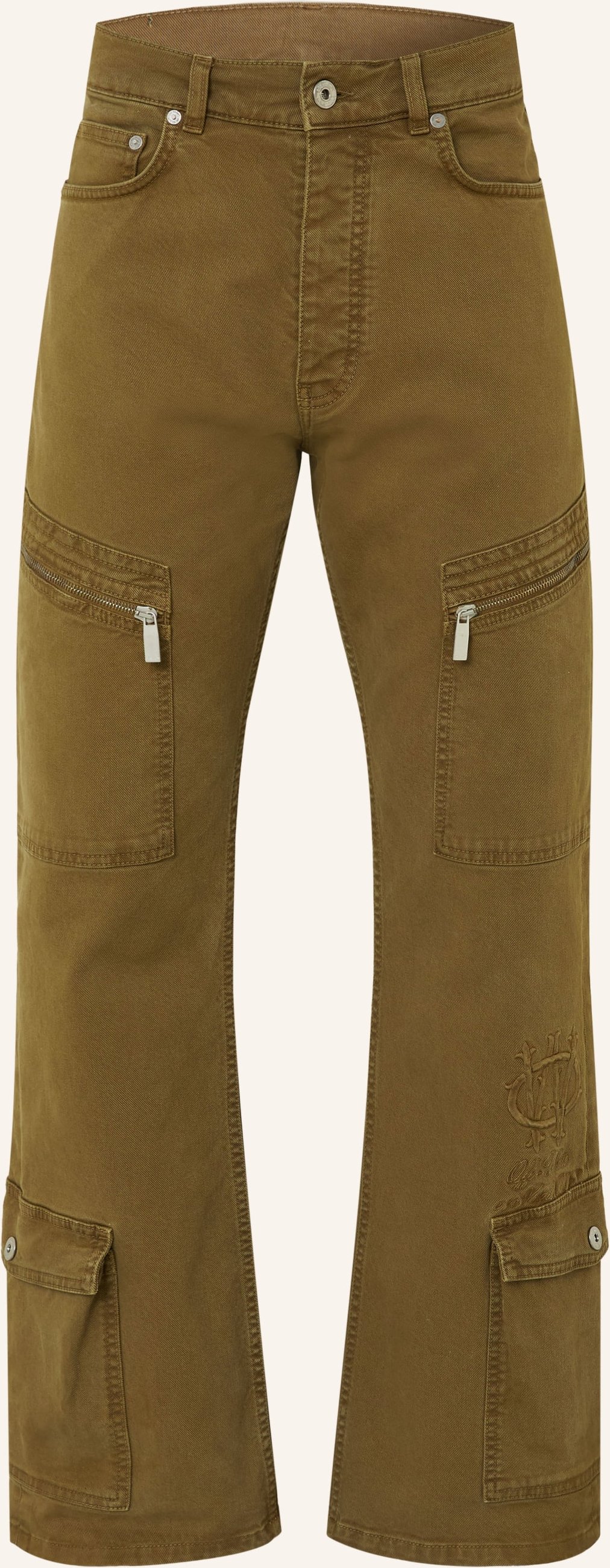 Off-White Cargohose Gothic Regular Fit braun