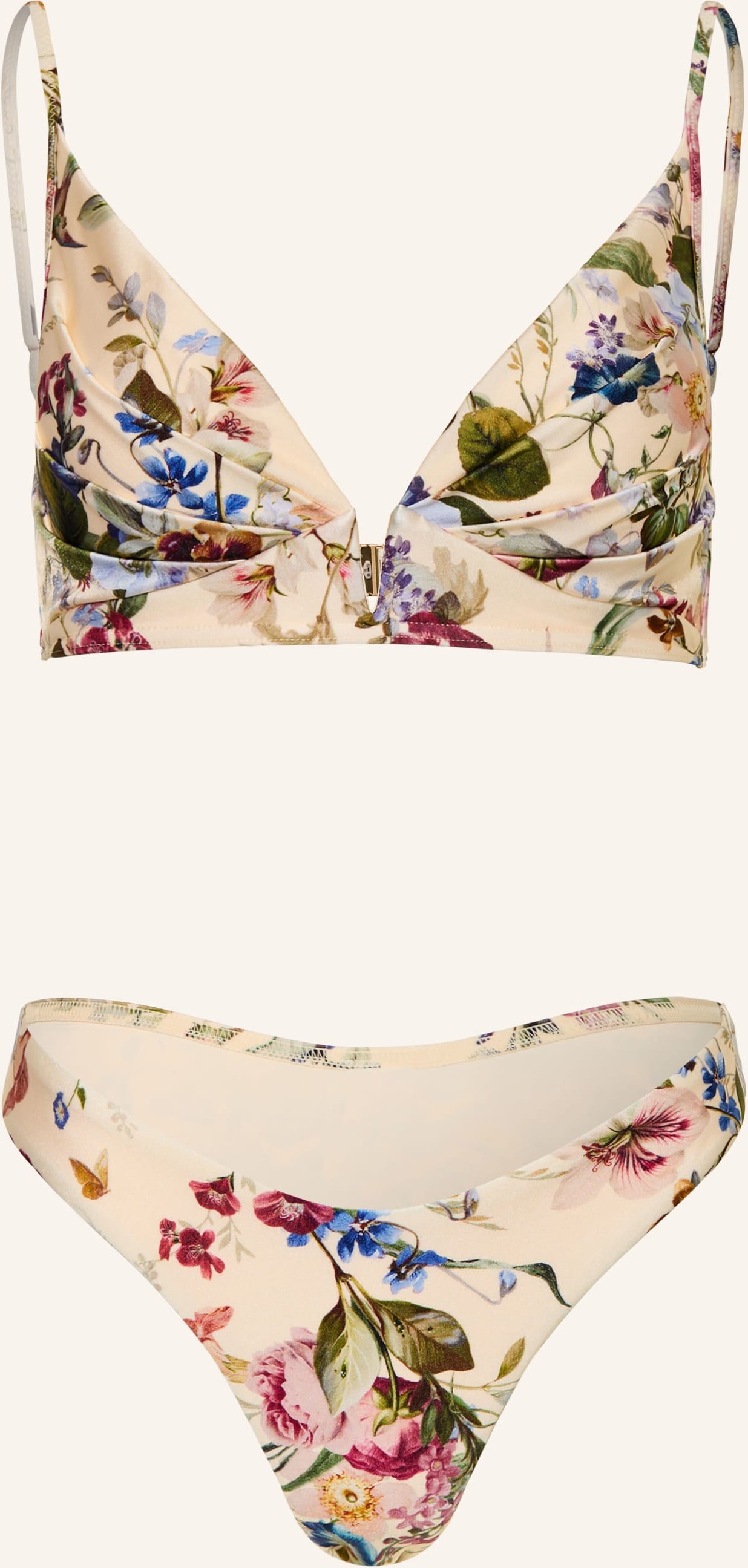 Zimmermann Bralette-Bikini Patience Tuck Plunge beige