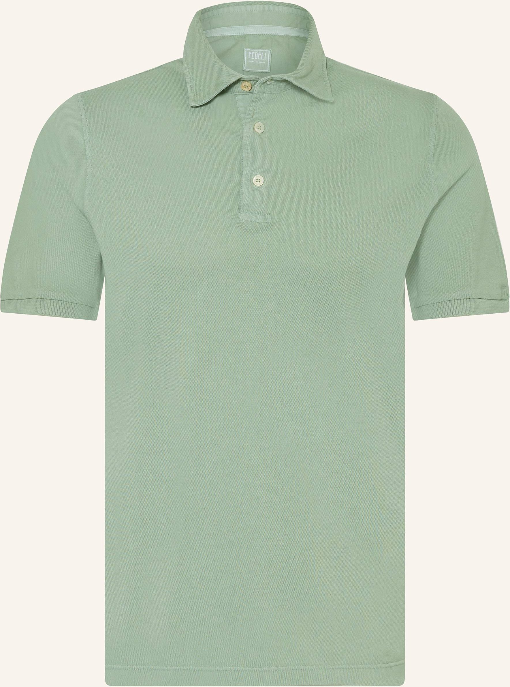 Fedeli Piqué-Poloshirt gruen