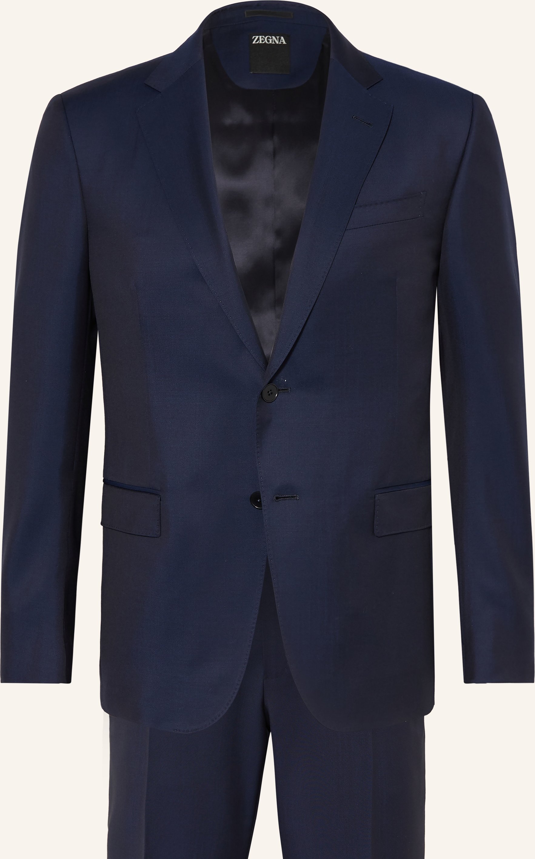 Zegna Anzug Drop 7 Tailored Fit blau