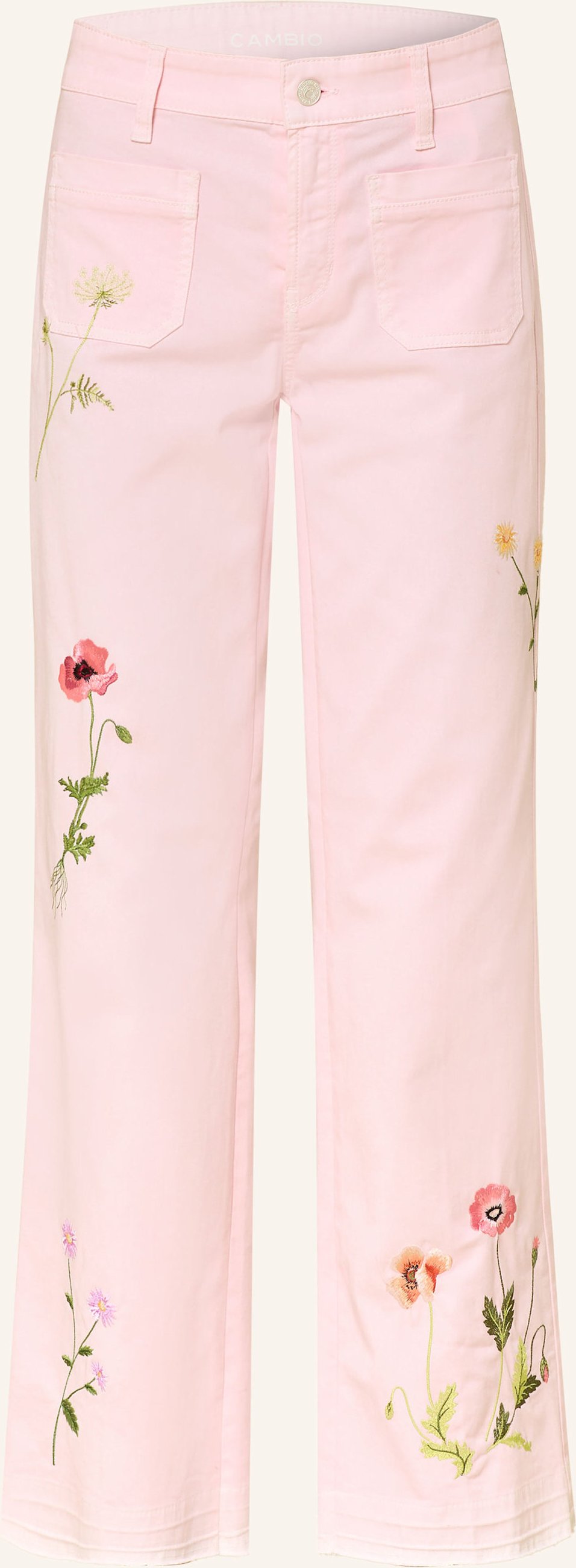 Cambio Flared Jeans Tess rosa