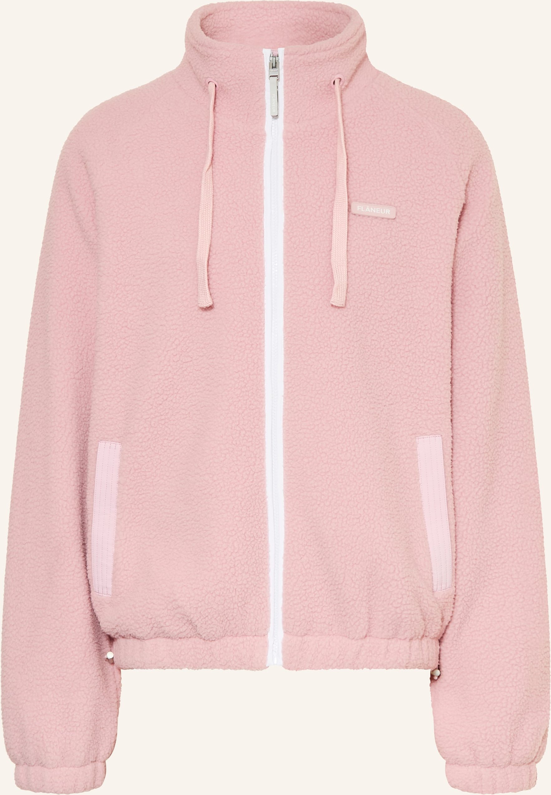 Flâneur Teddyfell-Jacke Fleece pink