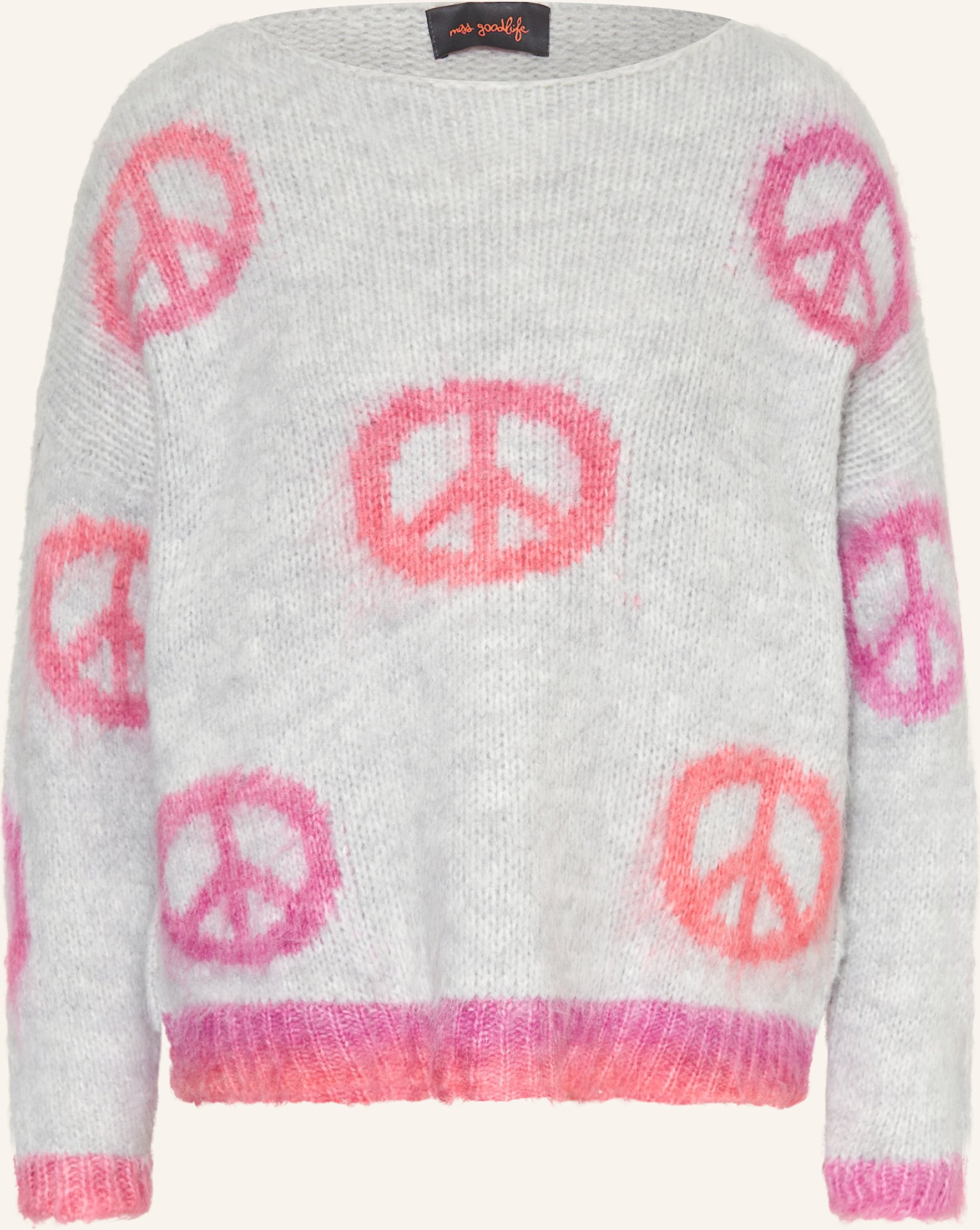 Miss Goodlife Pullover Mit Alpaka grau