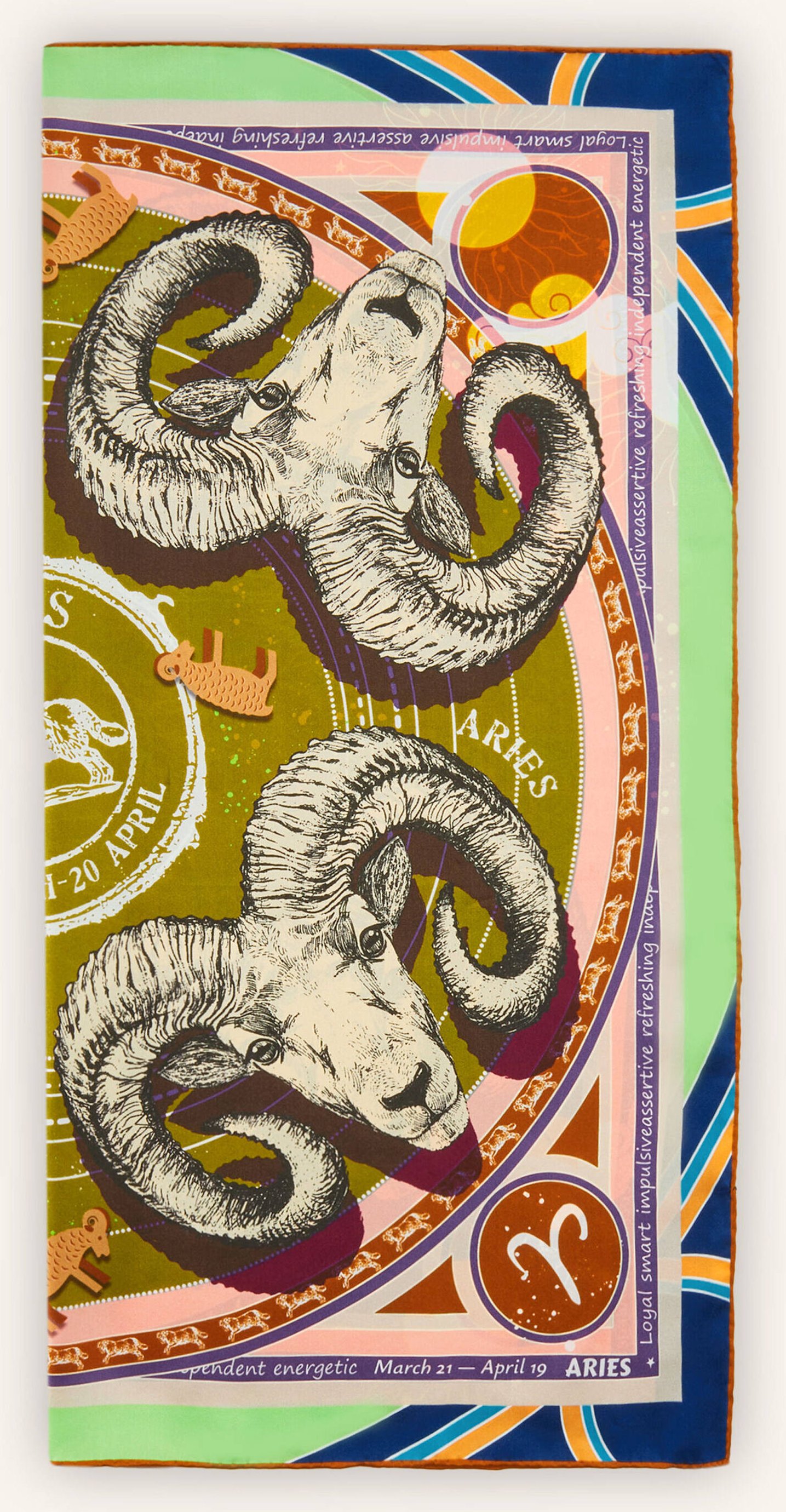 Codello Tuch Sternzeichen Widder gruen