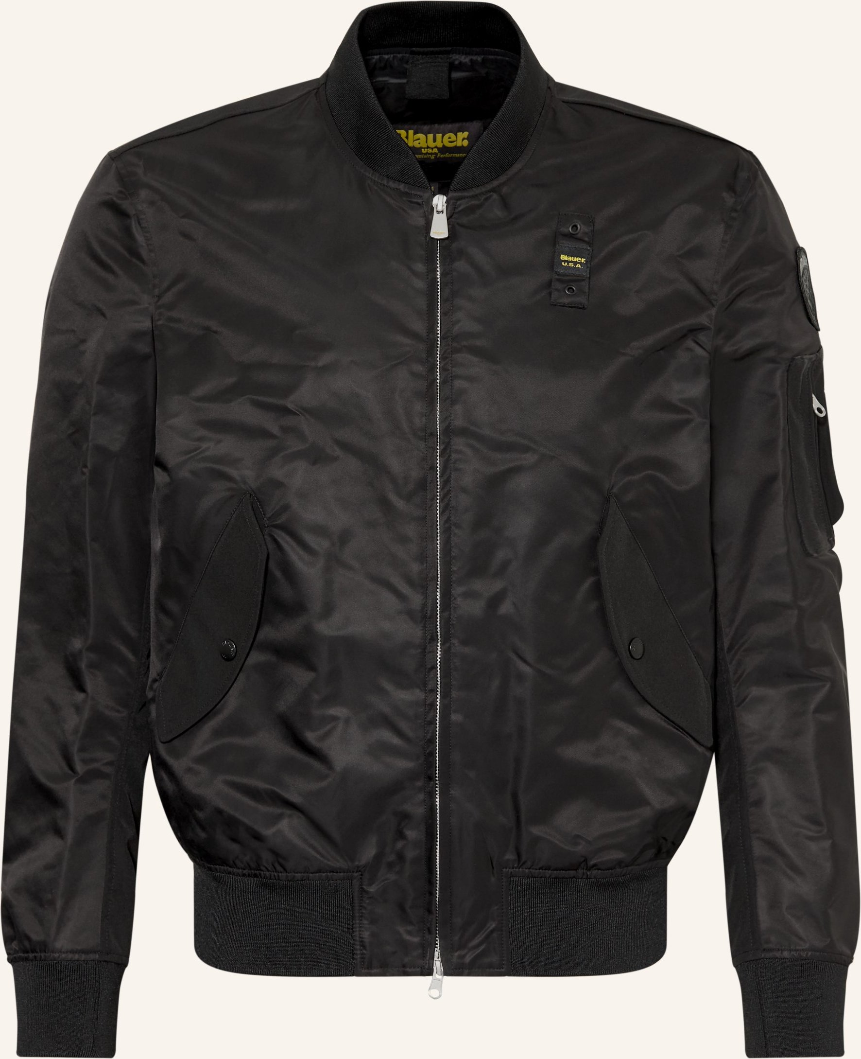 Blauer Blouson Rocky schwarz