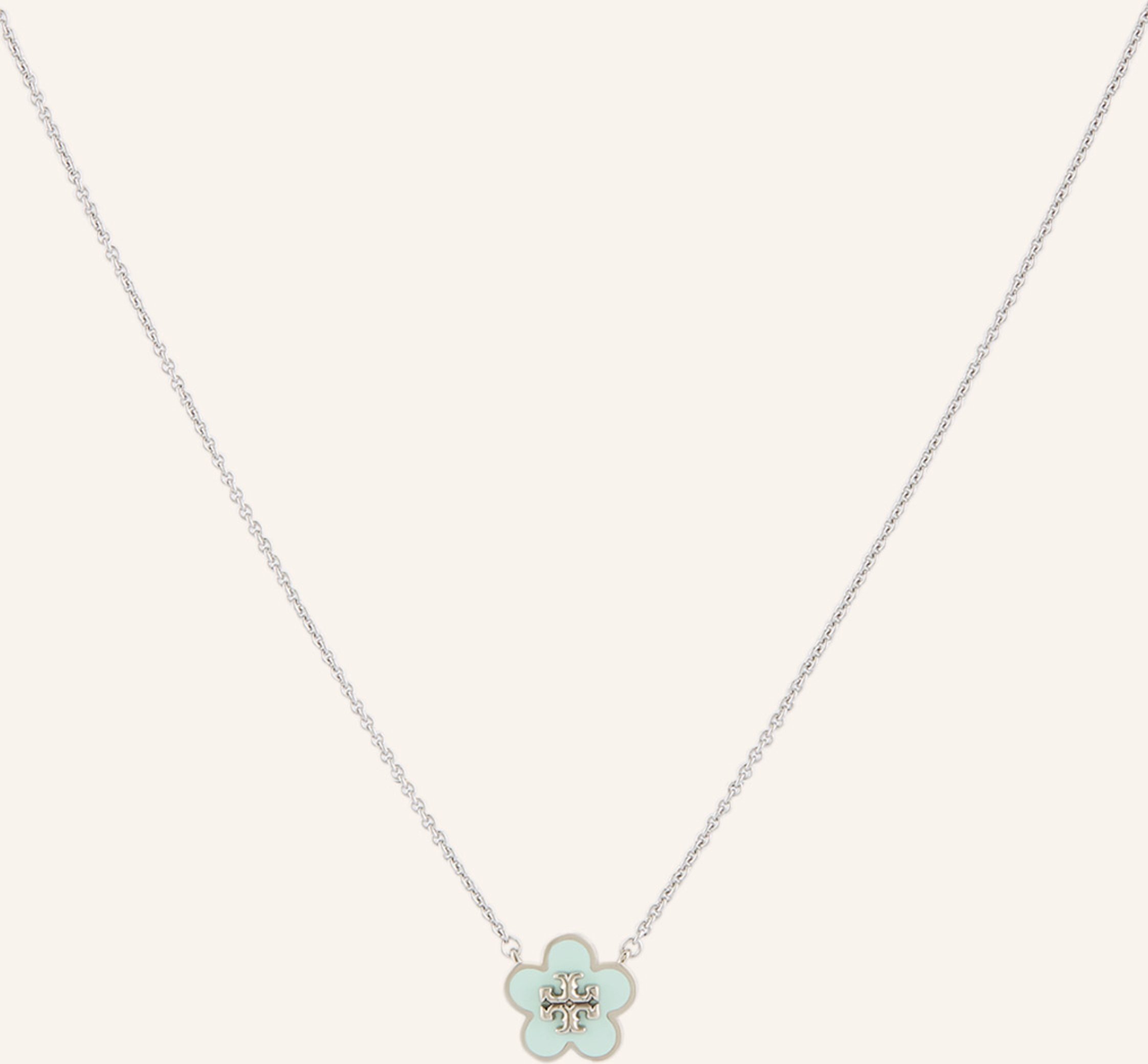 Tory Burch Halskette Kira silber