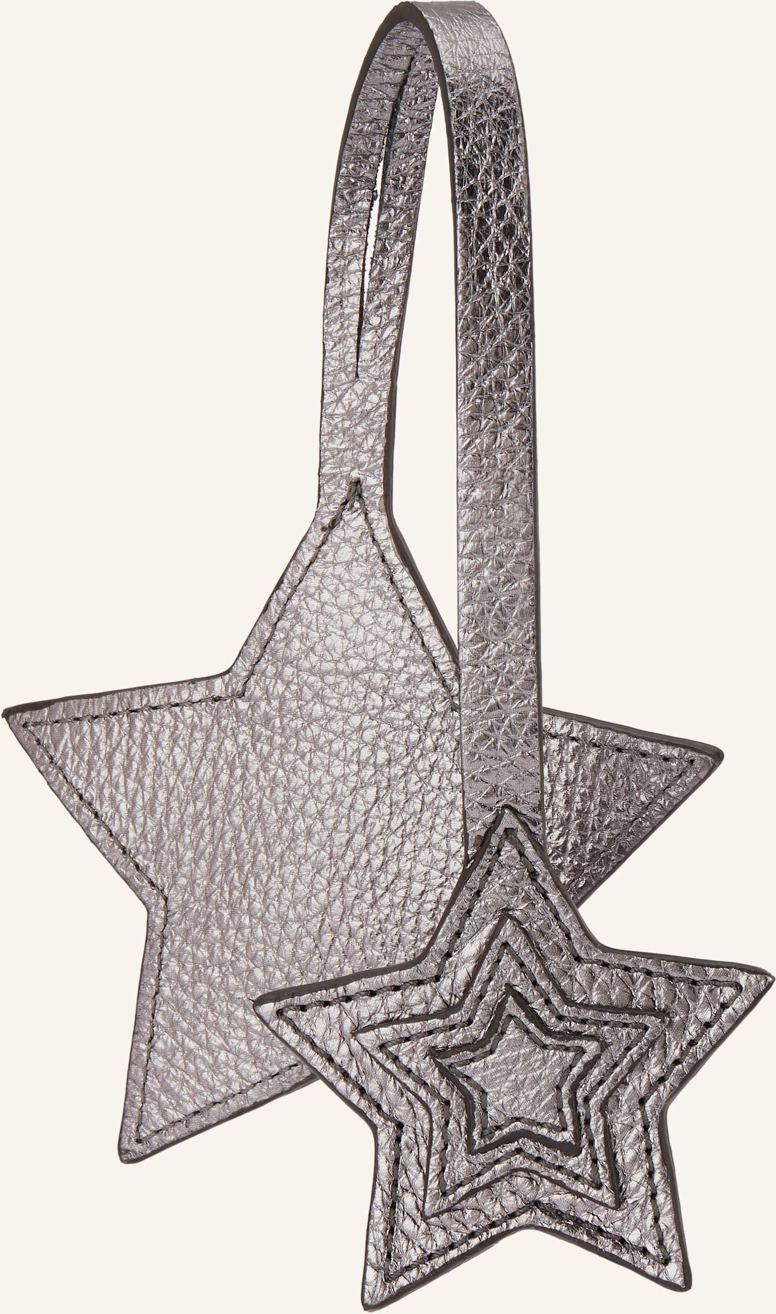 Abro Taschenanhänger Charm Double Star silber