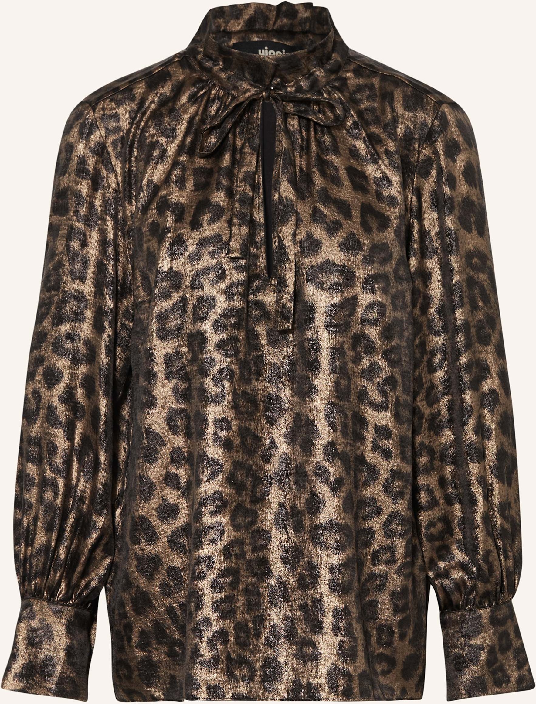 Yippie Hippie Blusenshirt Aus Satin braun