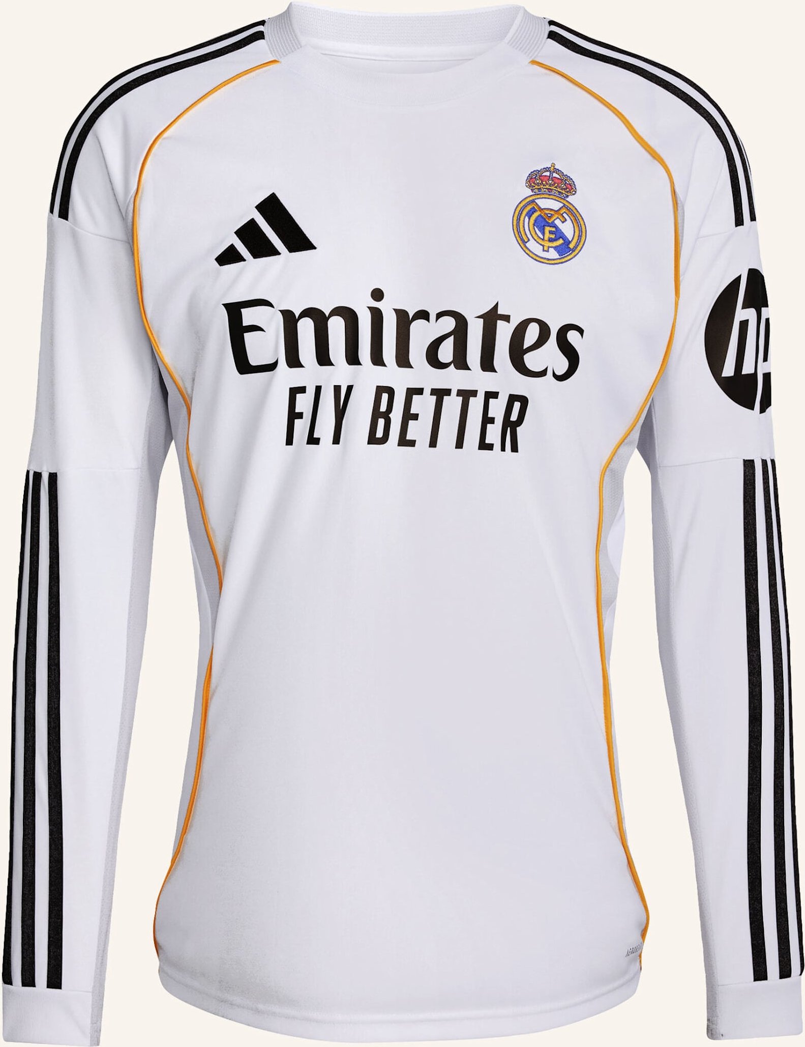 Thumbnail - Adidas Real Madrid 25/26 Long Sleeve Heimtrikot weiss