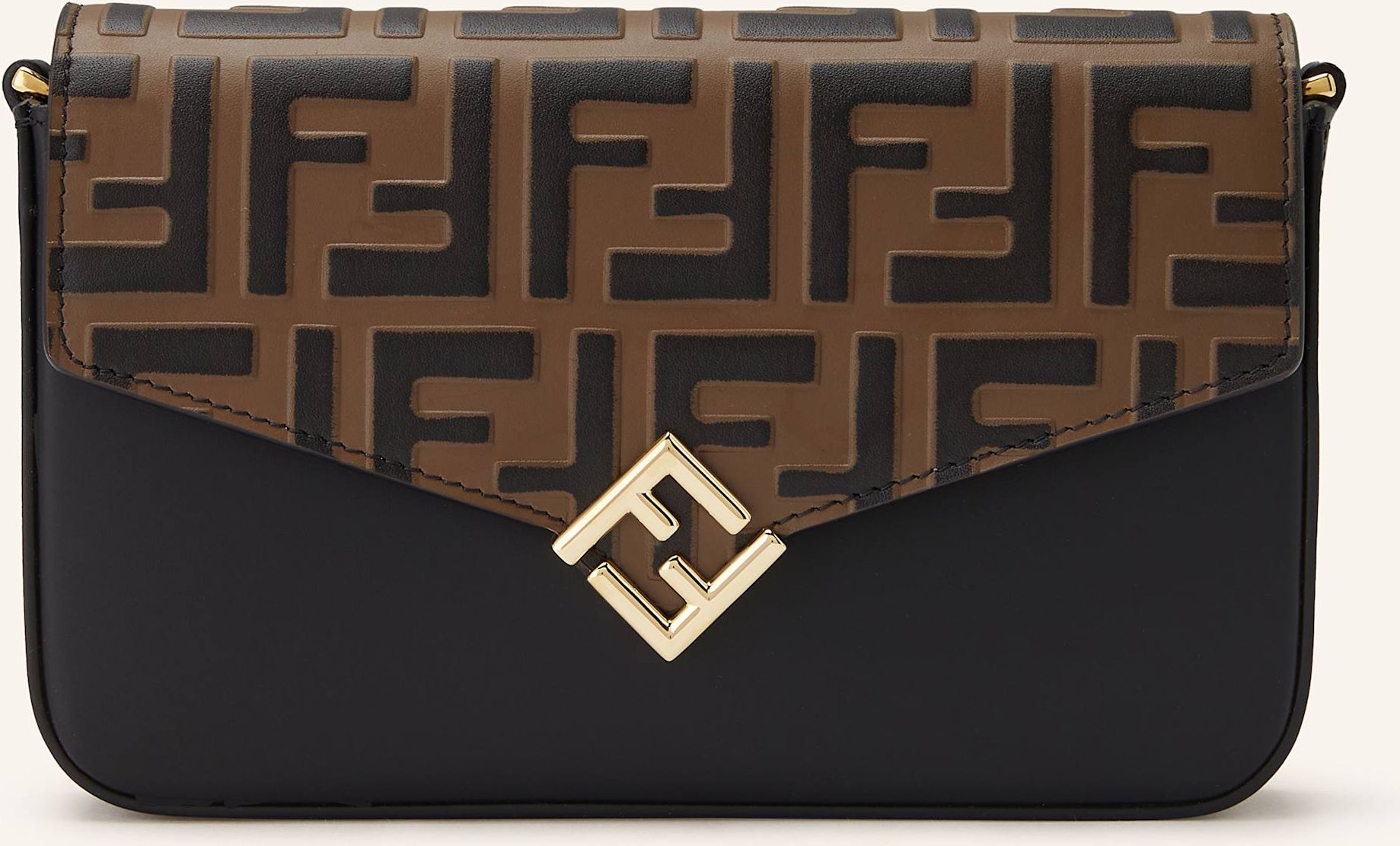 Fendi Geldbörse Ff Diamonds Zum Umhängen schwarz