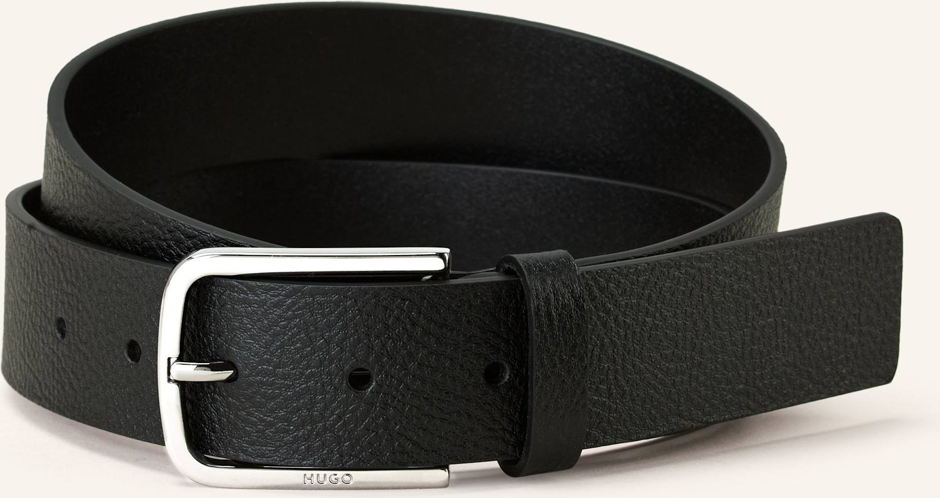 Hugo Ledergürtel Gurth schwarz