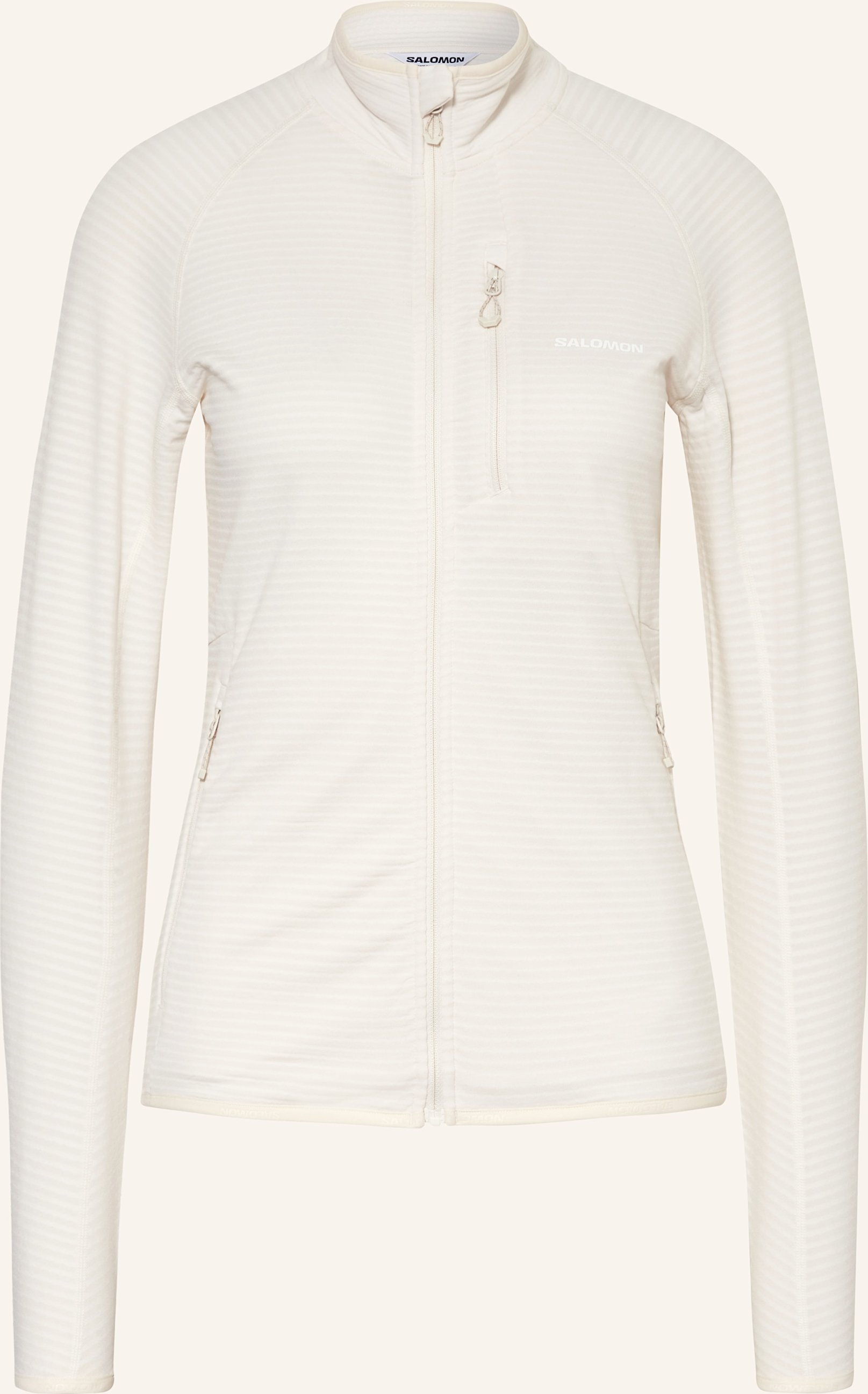 Thumbnail - Salomon Midlayer-Jacke Essential Lightwarm weiss
