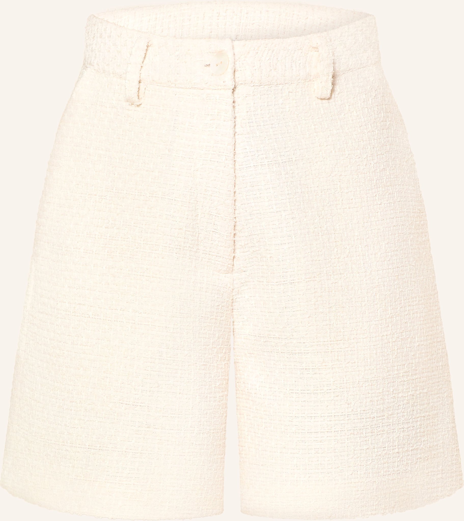 Mrs & Hugs Tweed-Shorts weiss
