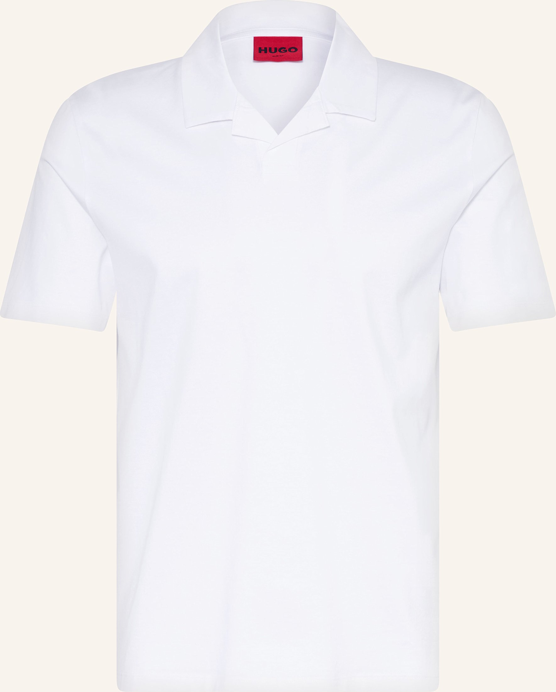 Hugo Jersey-Poloshirt Dimerspolo weiss