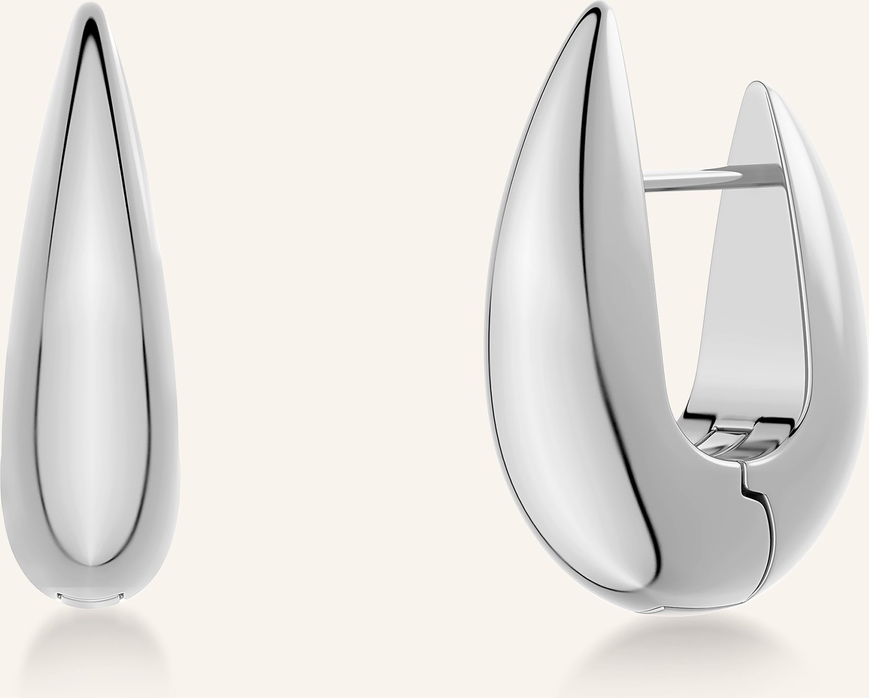 Edblad Creolen Crest L silber