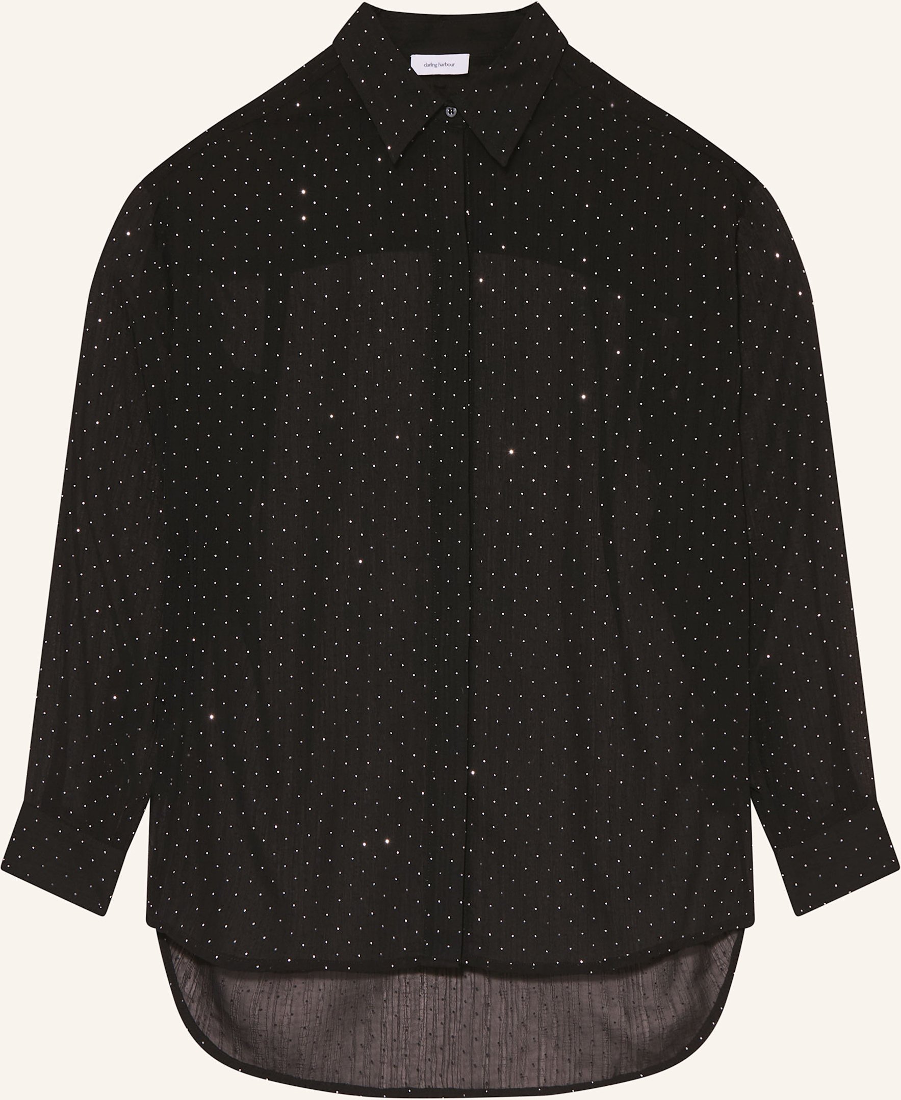 Thumbnail - Darling Harbour Hemdbluse Mit Schmucksteinen schwarz