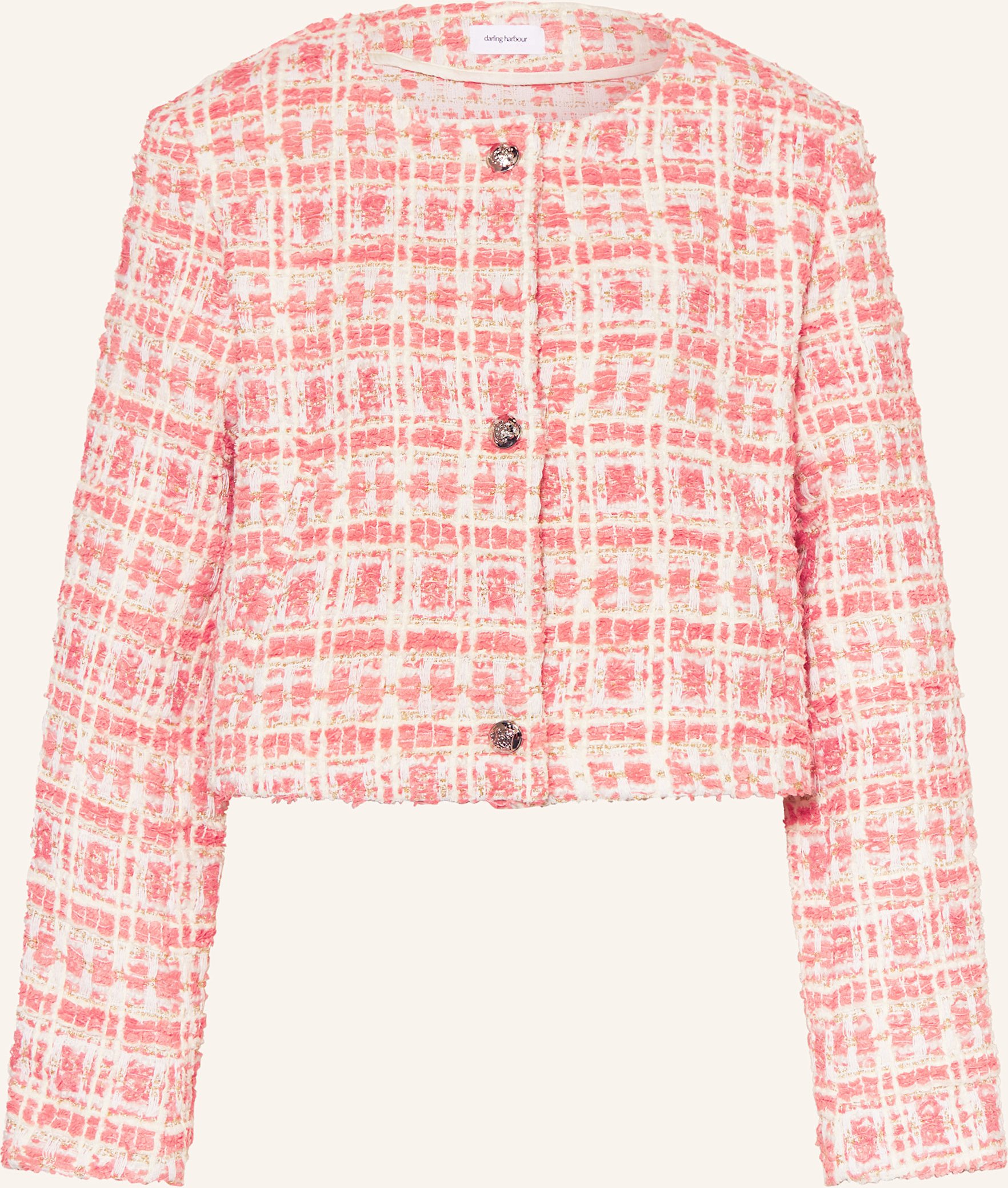 Darling Harbour Bouclé-Jacke pink