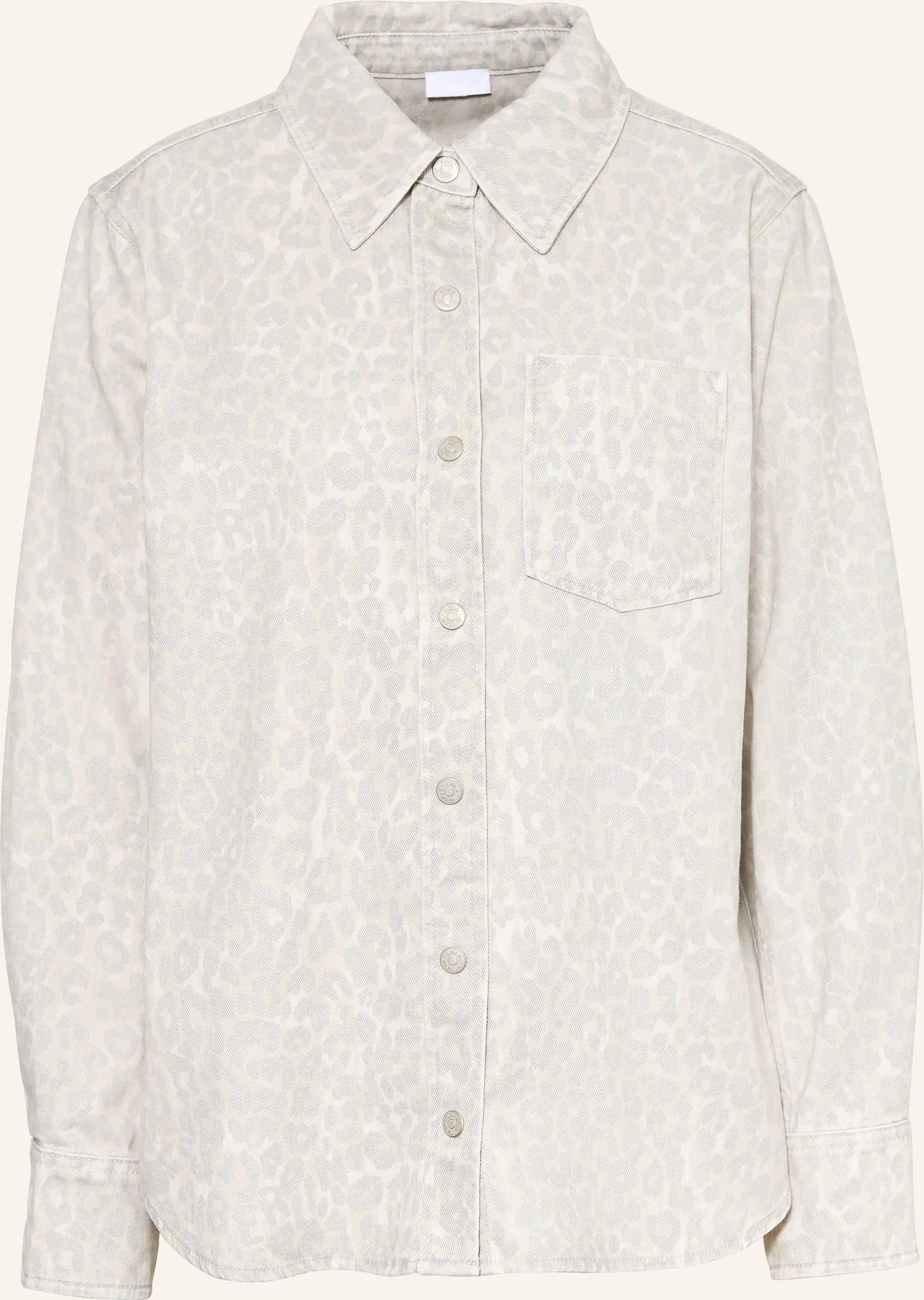 Lala Berlin Jeans-Overshirt Olivia grau