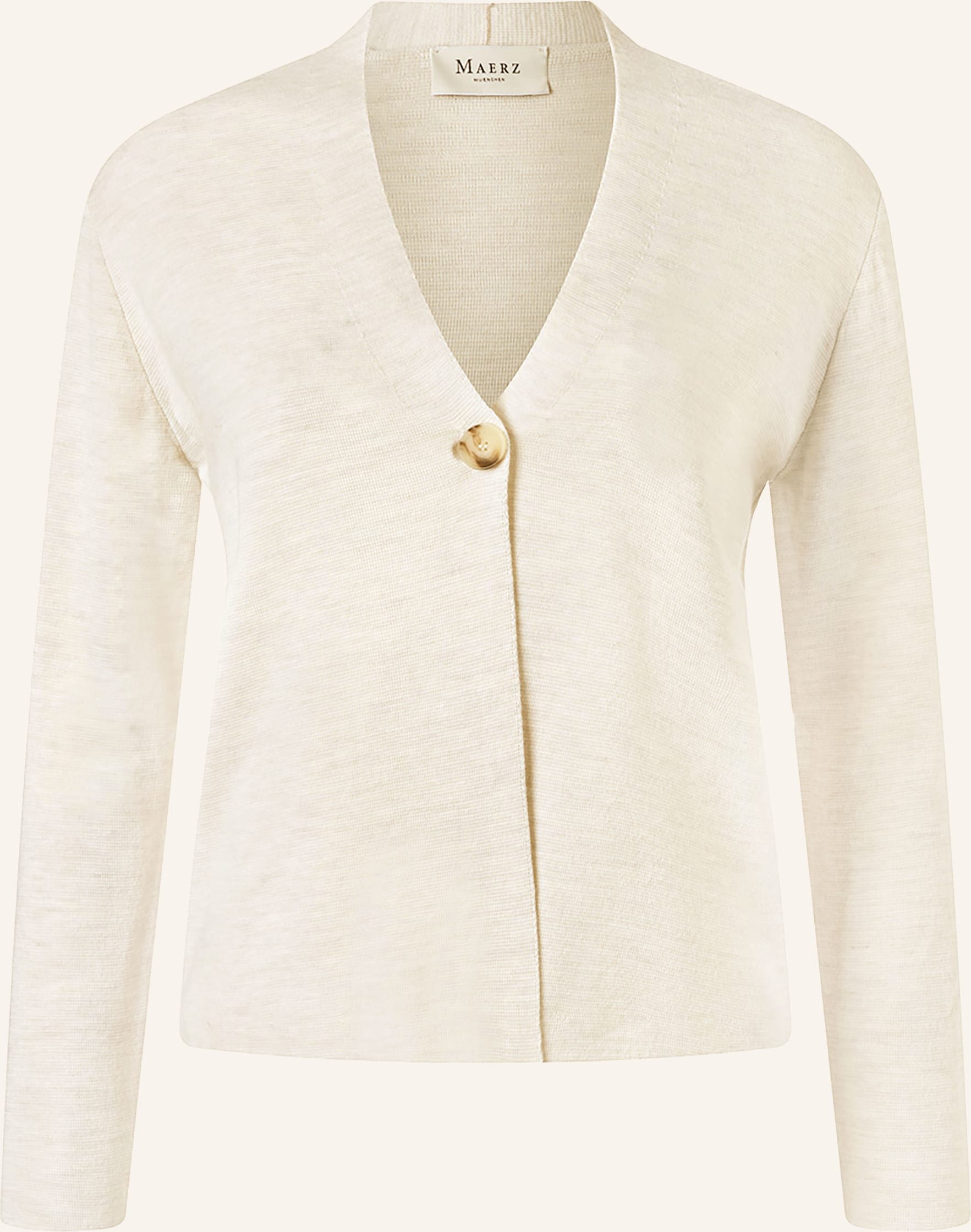 Maerz Muenchen Strickjacke Aus Merinowolle weiss